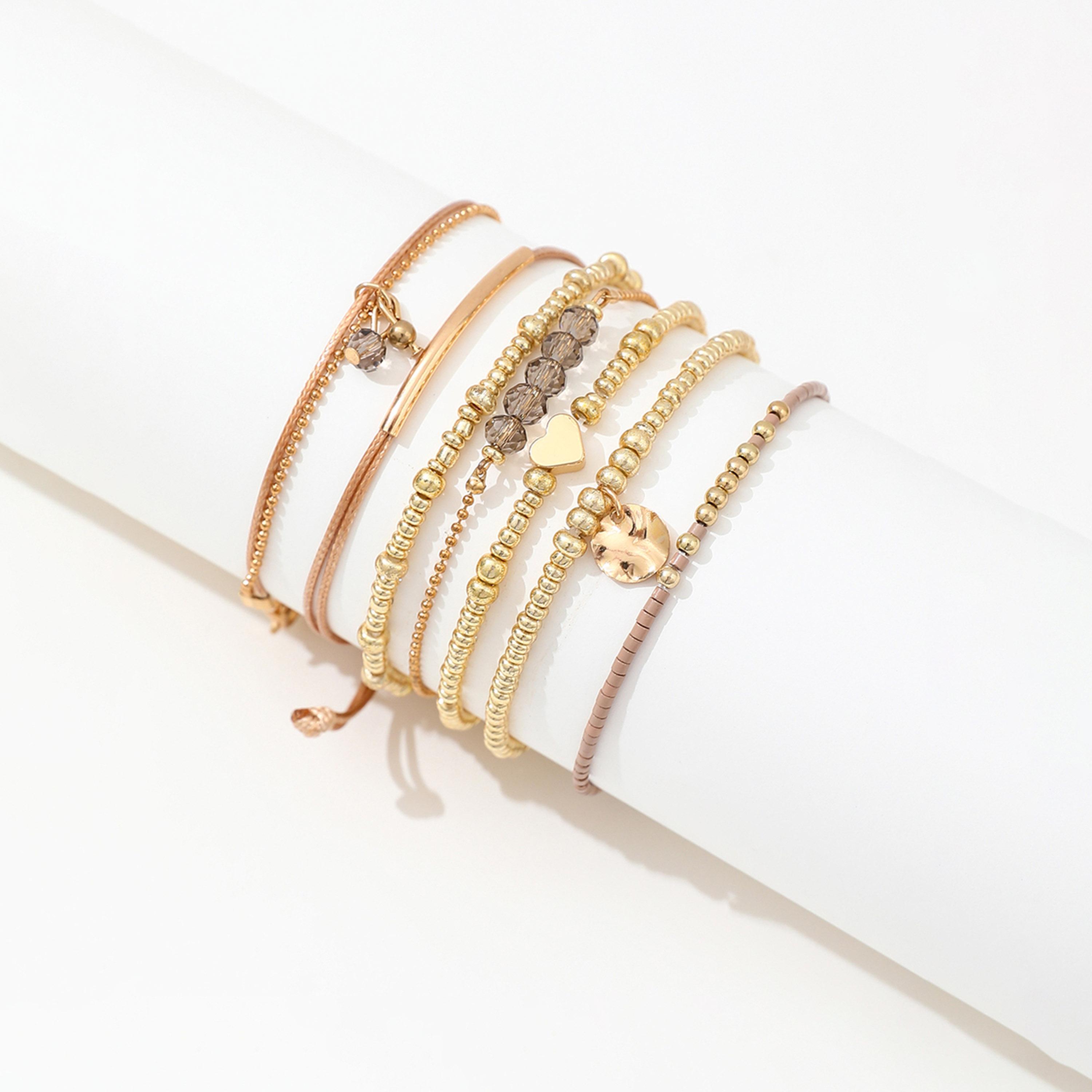Take Two Women  Set of 7 - Assorted Beaded Bracelets-women-watchesandjewellery-jewellery-banglesandbracelets-image-6