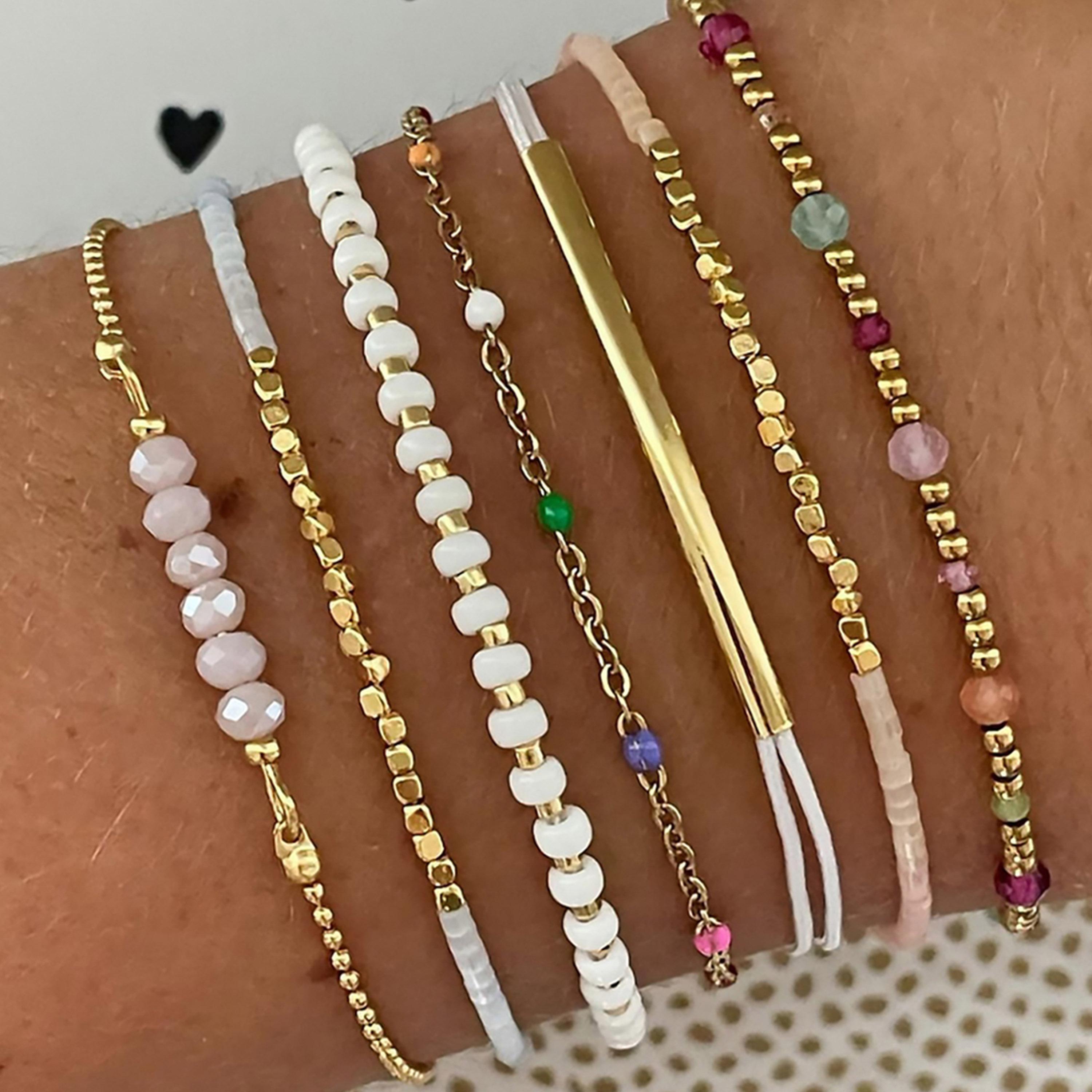 Take Two Women  Set of 7 - Assorted Beaded Bracelets-women-watchesandjewellery-jewellery-banglesandbracelets-image-2