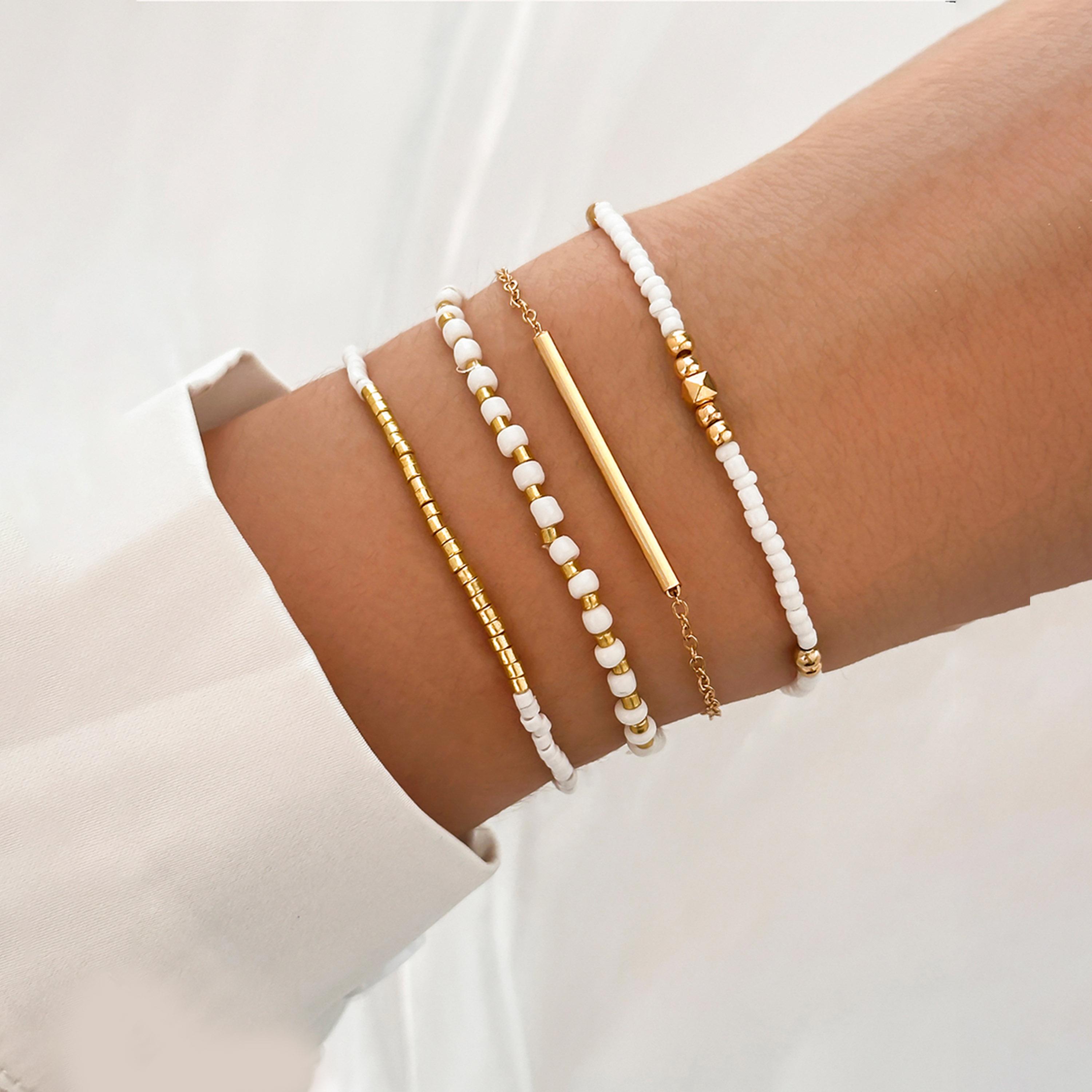 Take Two Women  Set of 4 - Assorted Beaded Bracelets-women-watchesandjewellery-jewellery-banglesandbracelets-image-4