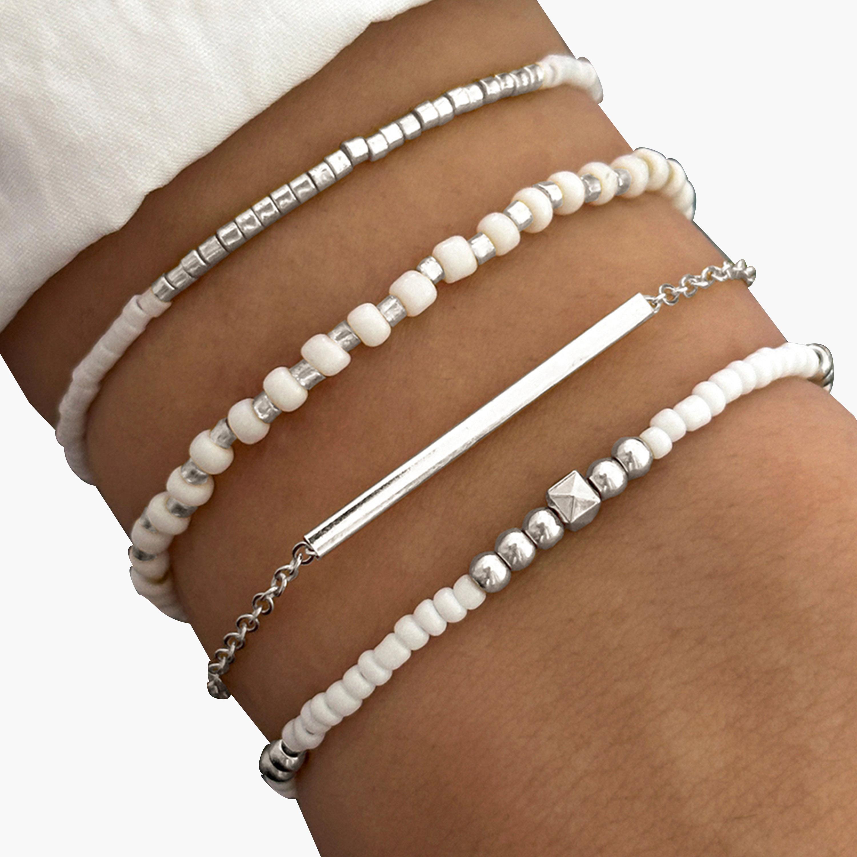 Take Two Women  Set of 4 - Assorted Beaded Bracelets-women-watchesandjewellery-jewellery-banglesandbracelets-image-2