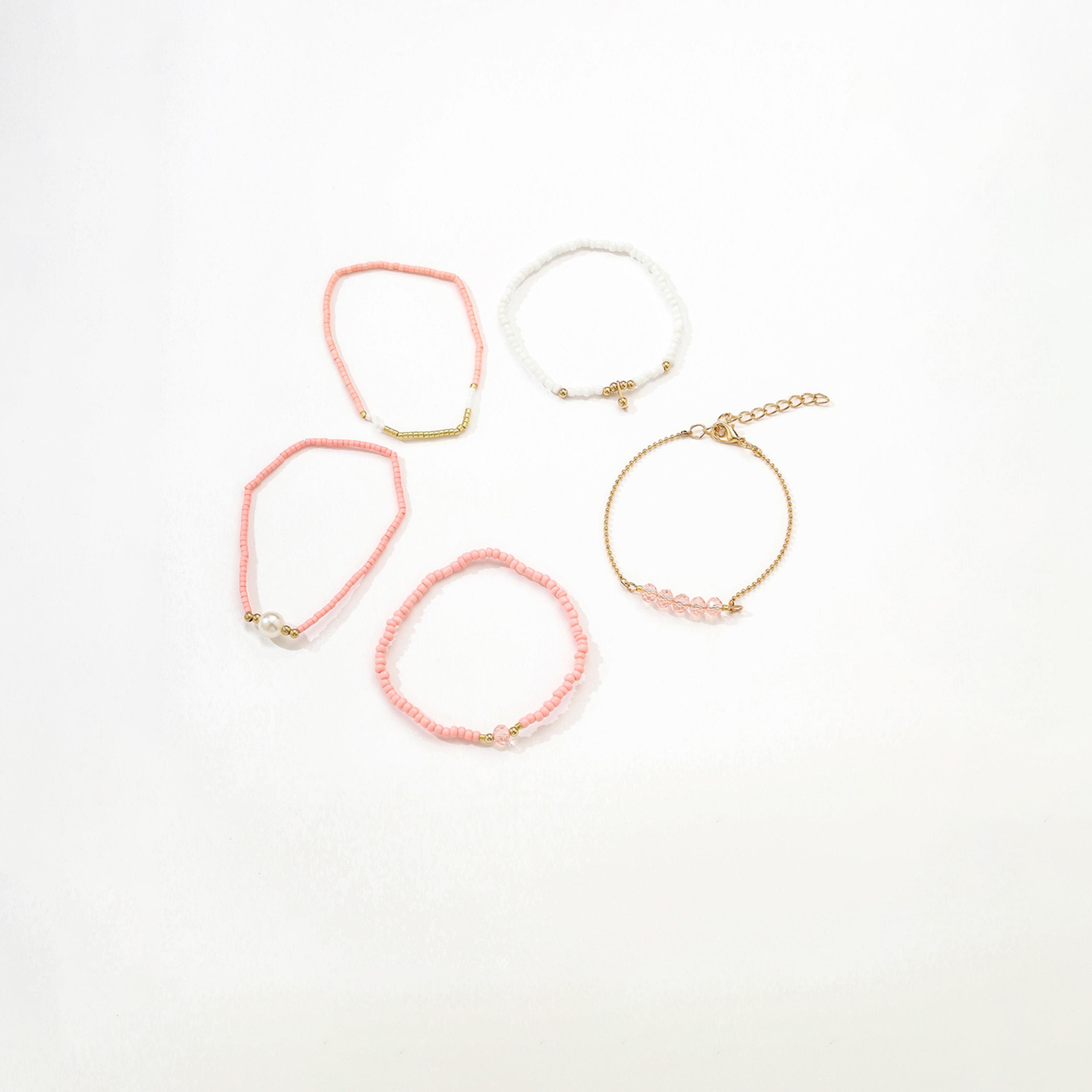 Take Two Women  Set of 5 - Assorted Beaded Bracelets-women-watchesandjewellery-jewellery-banglesandbracelets-image-1