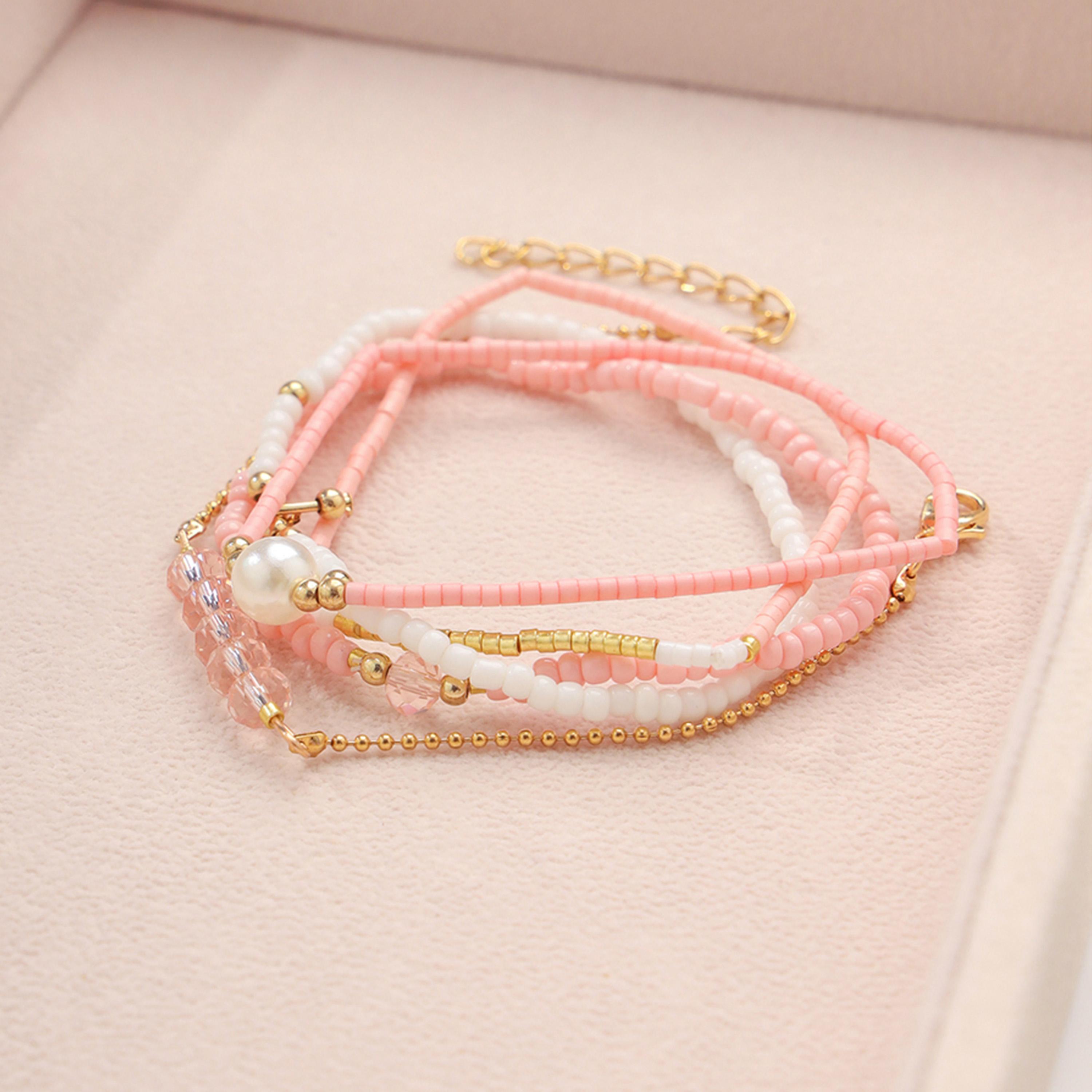 Take Two Women  Set of 5 - Assorted Beaded Bracelets-women-watchesandjewellery-jewellery-banglesandbracelets-image-4