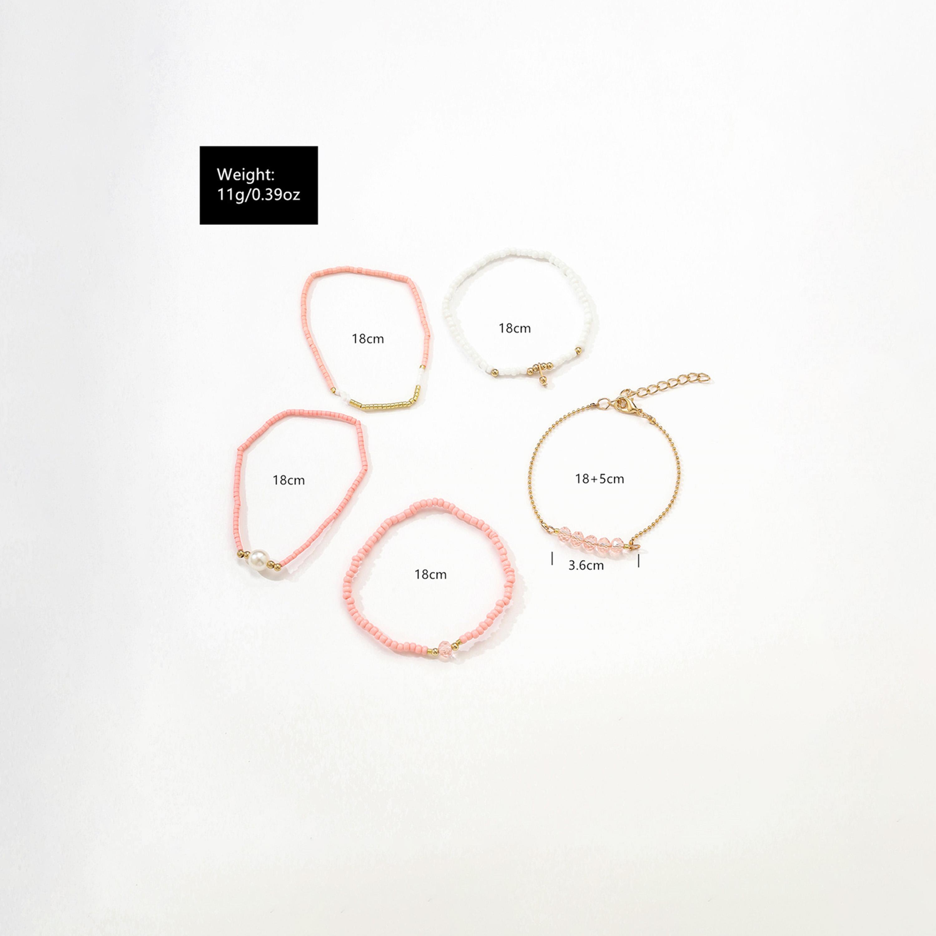 تيك تو - مجموعة من 5 أساور متنوعة من الخرز-women-watchesandjewellery-jewellery-banglesandbracelets-image-5
