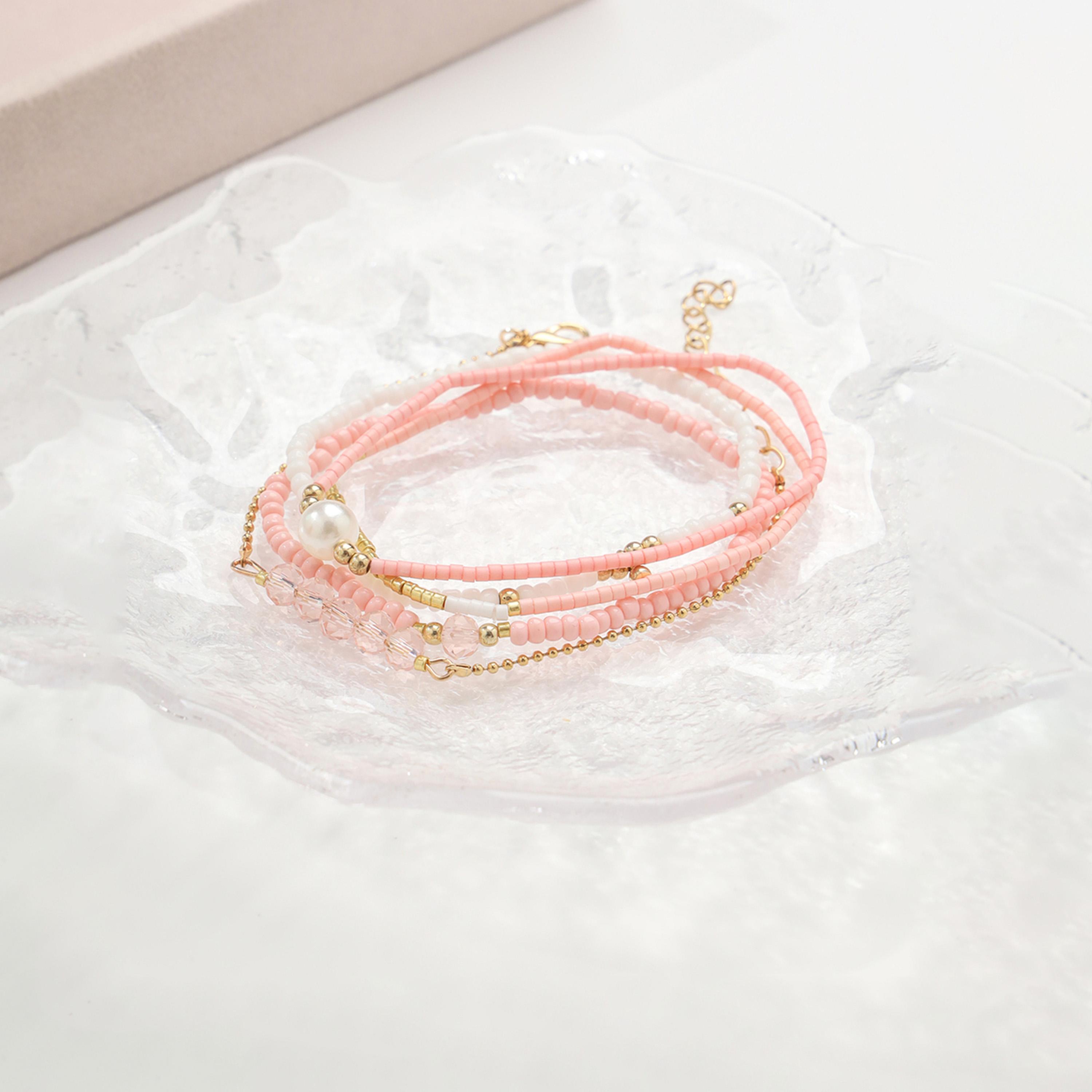 تيك تو - مجموعة من 5 أساور متنوعة من الخرز-women-watchesandjewellery-jewellery-banglesandbracelets-image-6
