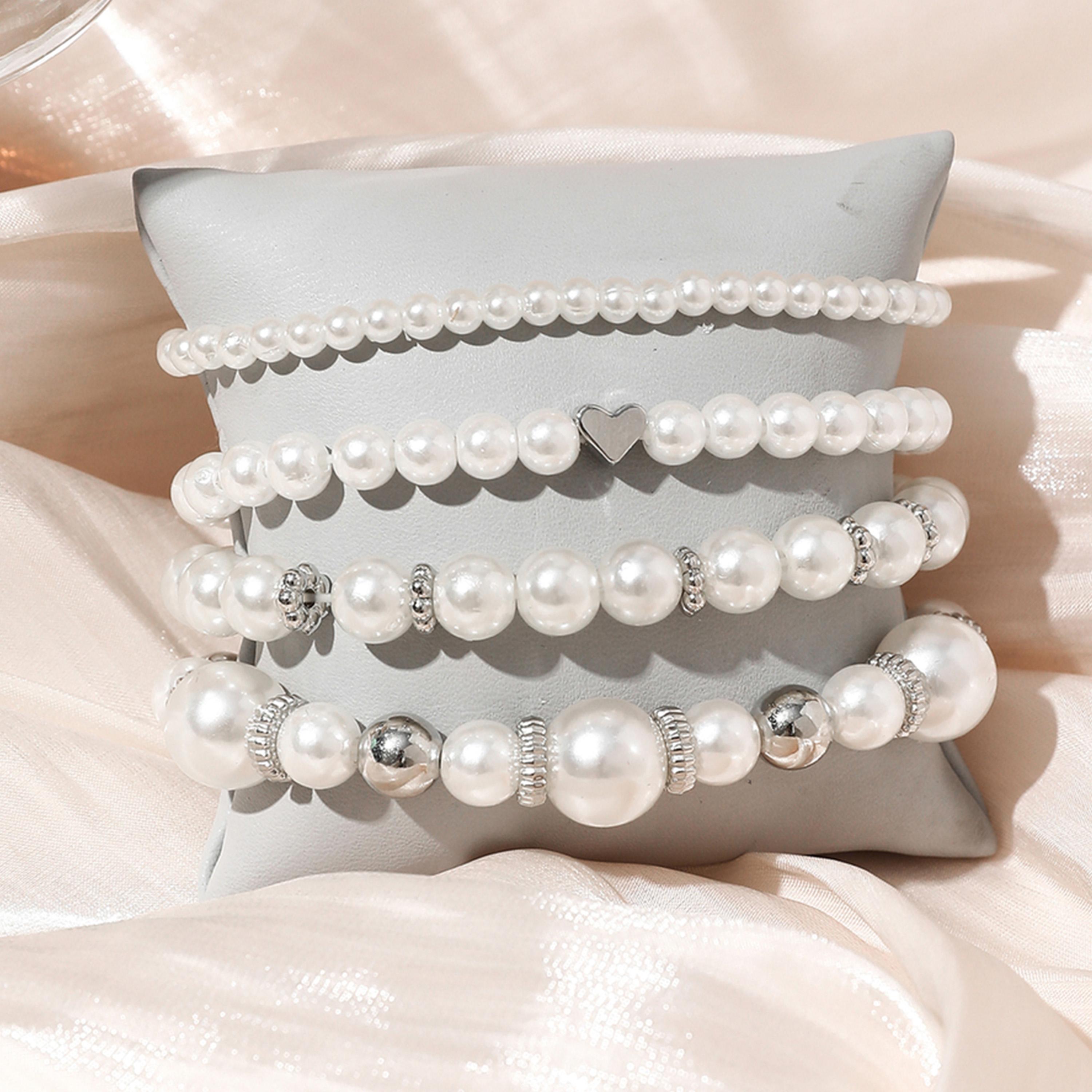 Take Two Women  Set of 5 - Faux Pearl Bracelets-women-watchesandjewellery-jewellery-banglesandbracelets-image-3