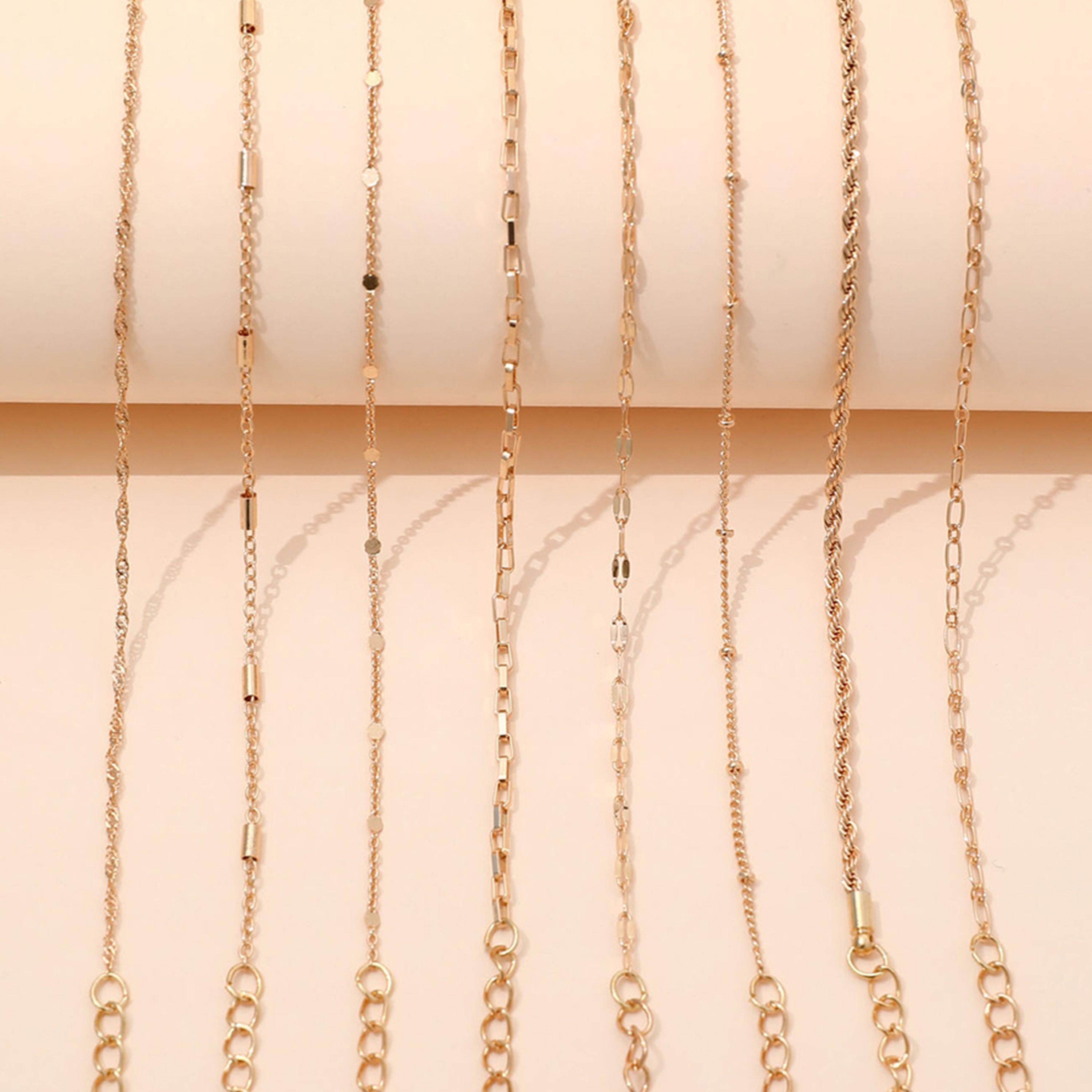 Take Two Women  Set of 8 - Gold Chain Bracelets-women-watchesandjewellery-jewellery-banglesandbracelets-image-5