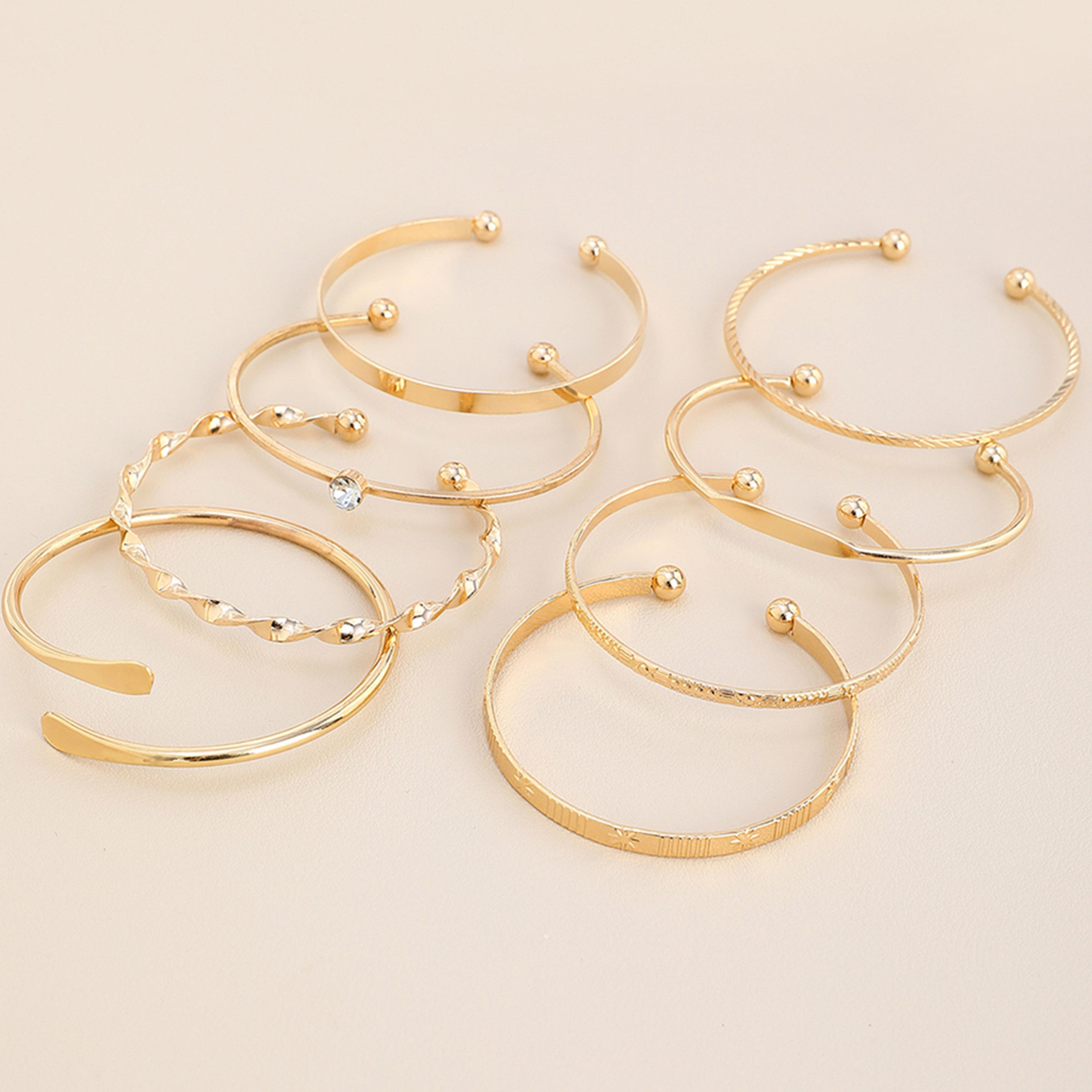 Take Two Women  Set of 8 - Assorted Cuff Bracelets-women-watchesandjewellery-jewellery-banglesandbracelets-image-1