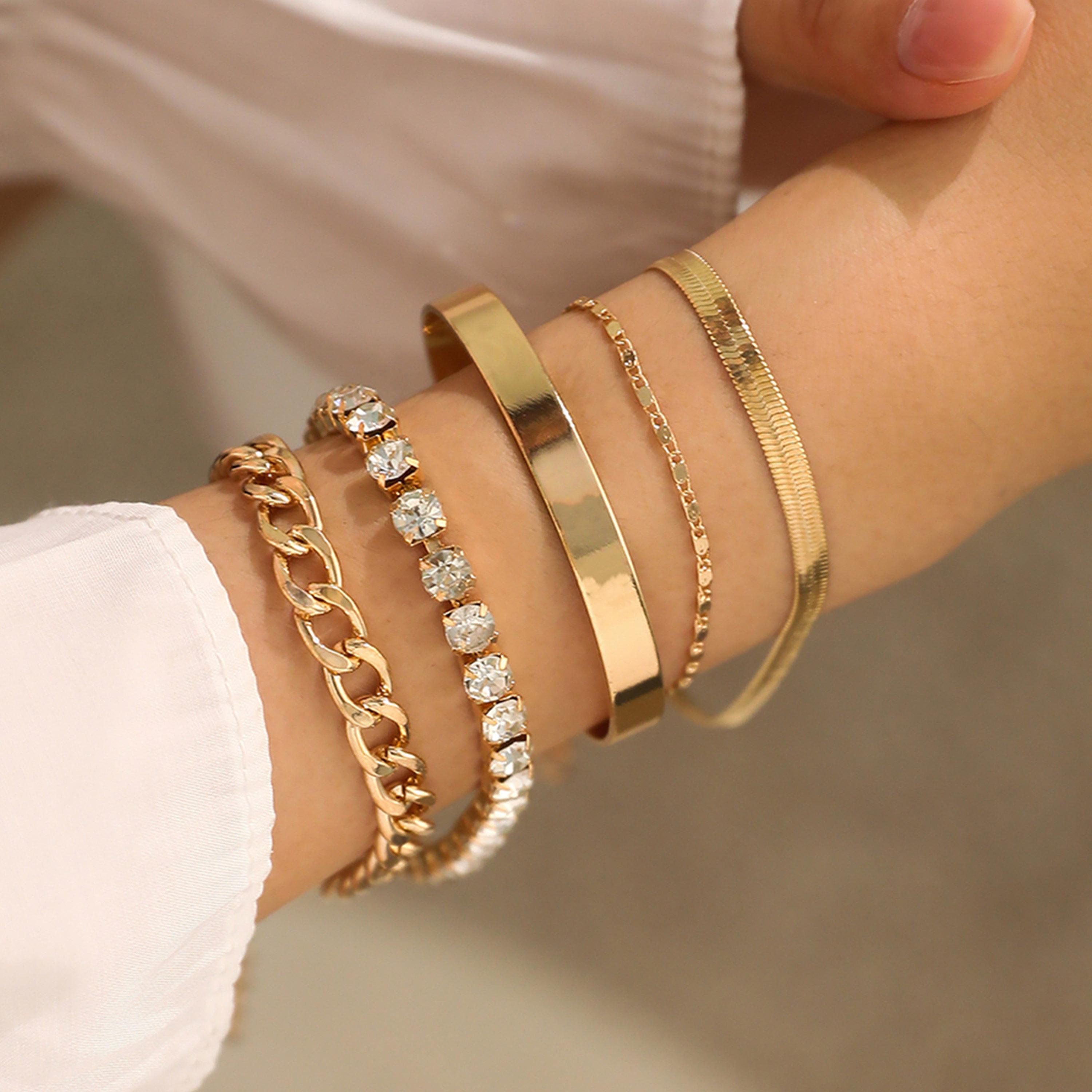 Take Two Women  Set of 5 - Casual Bracelets-women-watchesandjewellery-jewellery-banglesandbracelets-image-2