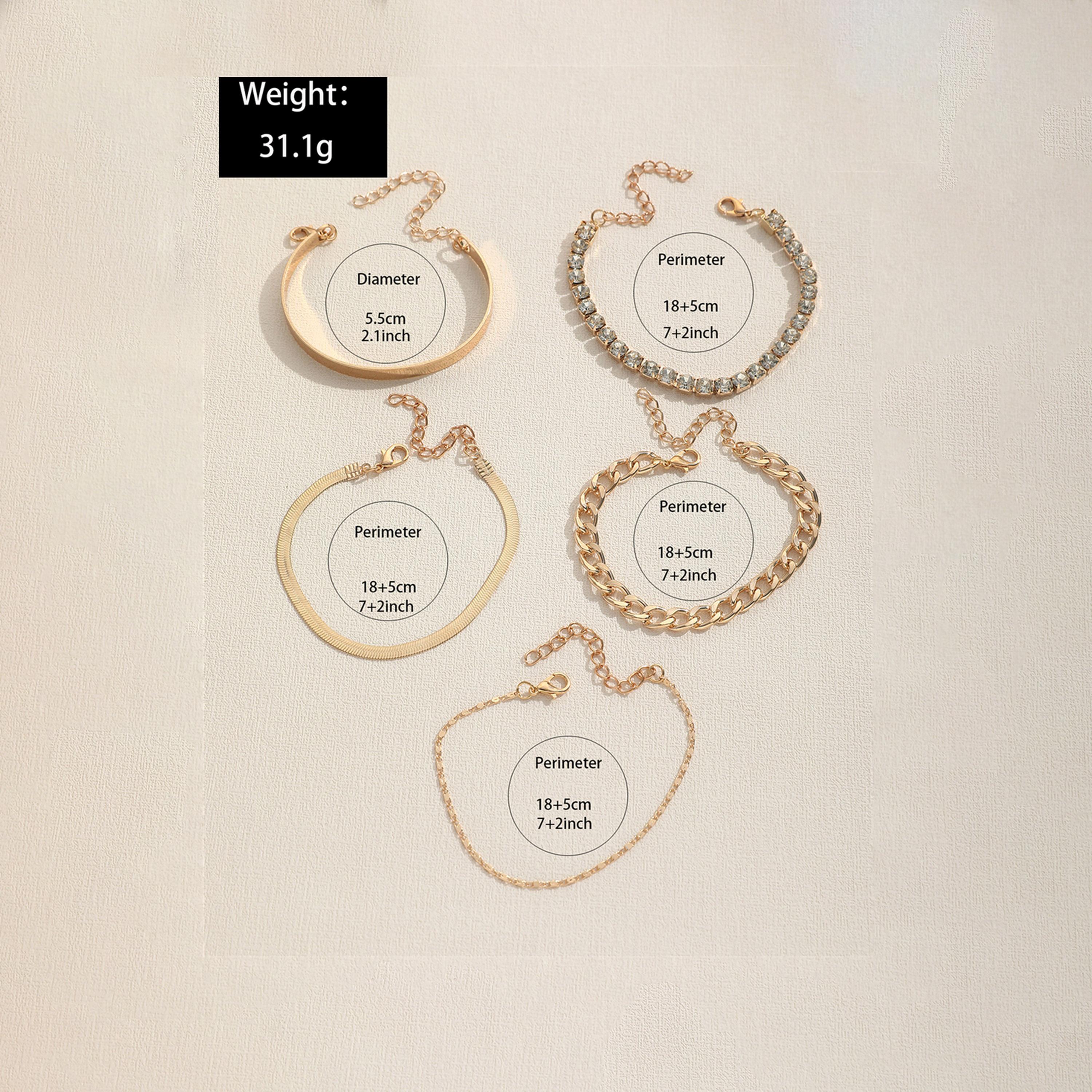 Take Two Women  Set of 5 - Casual Bracelets-women-watchesandjewellery-jewellery-banglesandbracelets-image-6