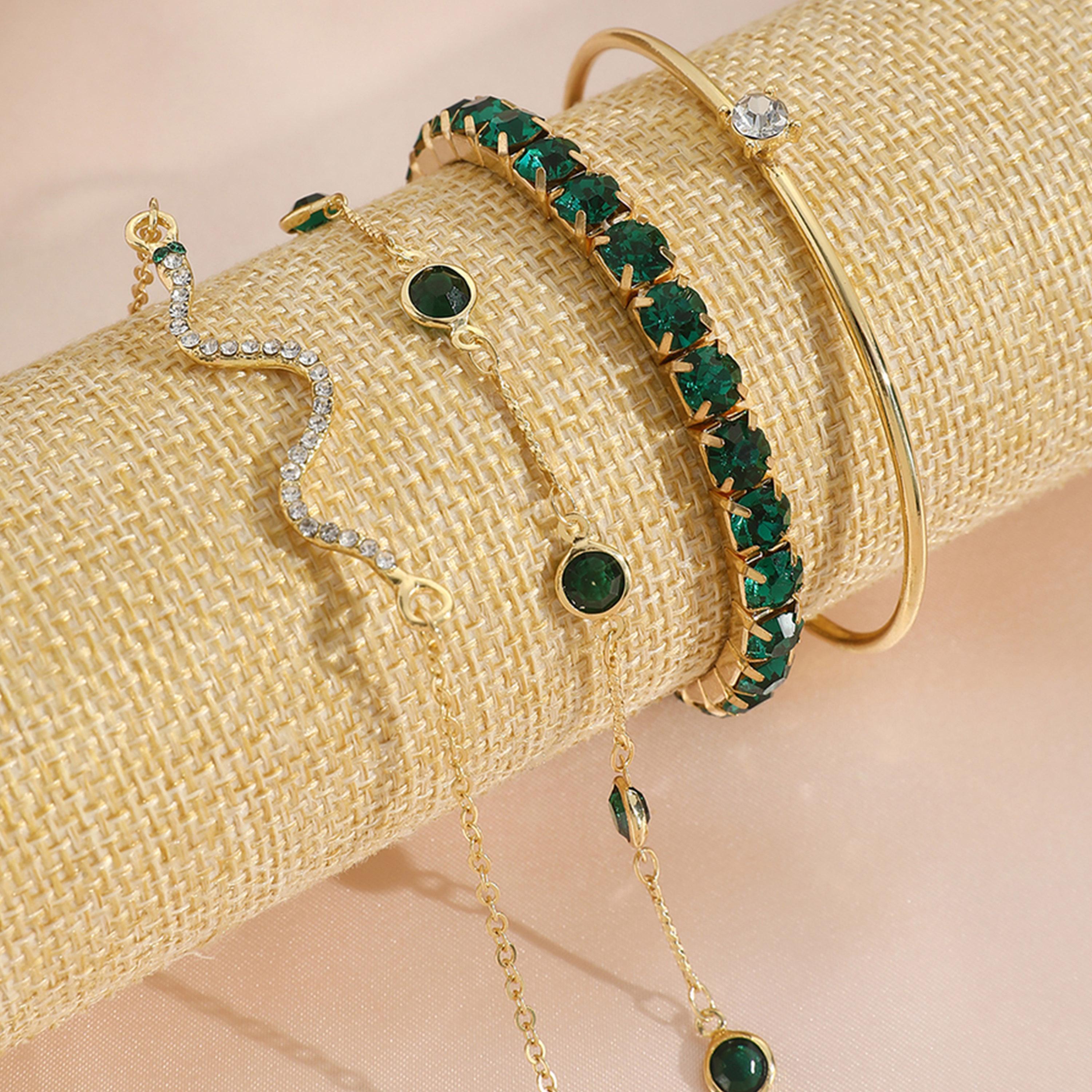 تيك تو - مجموعة من 4 أساور مزخرفة-women-watchesandjewellery-jewellery-banglesandbracelets-image-3