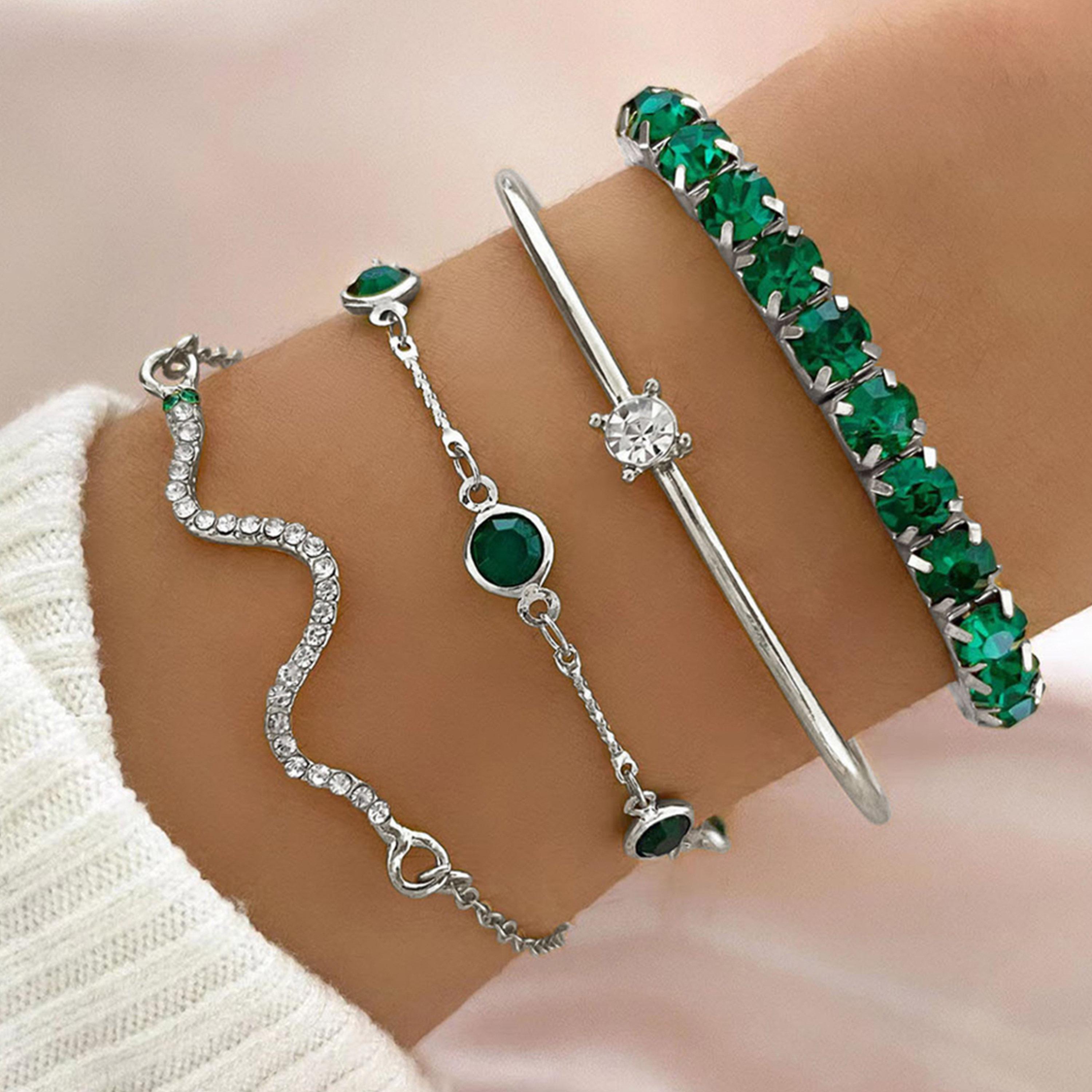 تيك تو - مجموعة من 4 أساور مزخرفة-women-watchesandjewellery-jewellery-banglesandbracelets-image-2