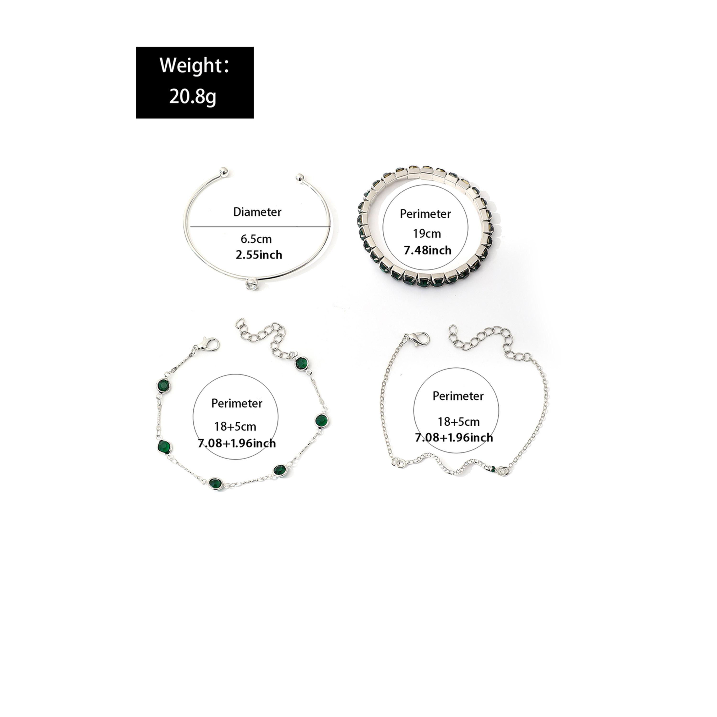 تيك تو - مجموعة من 4 أساور مزخرفة-women-watchesandjewellery-jewellery-banglesandbracelets-image-3