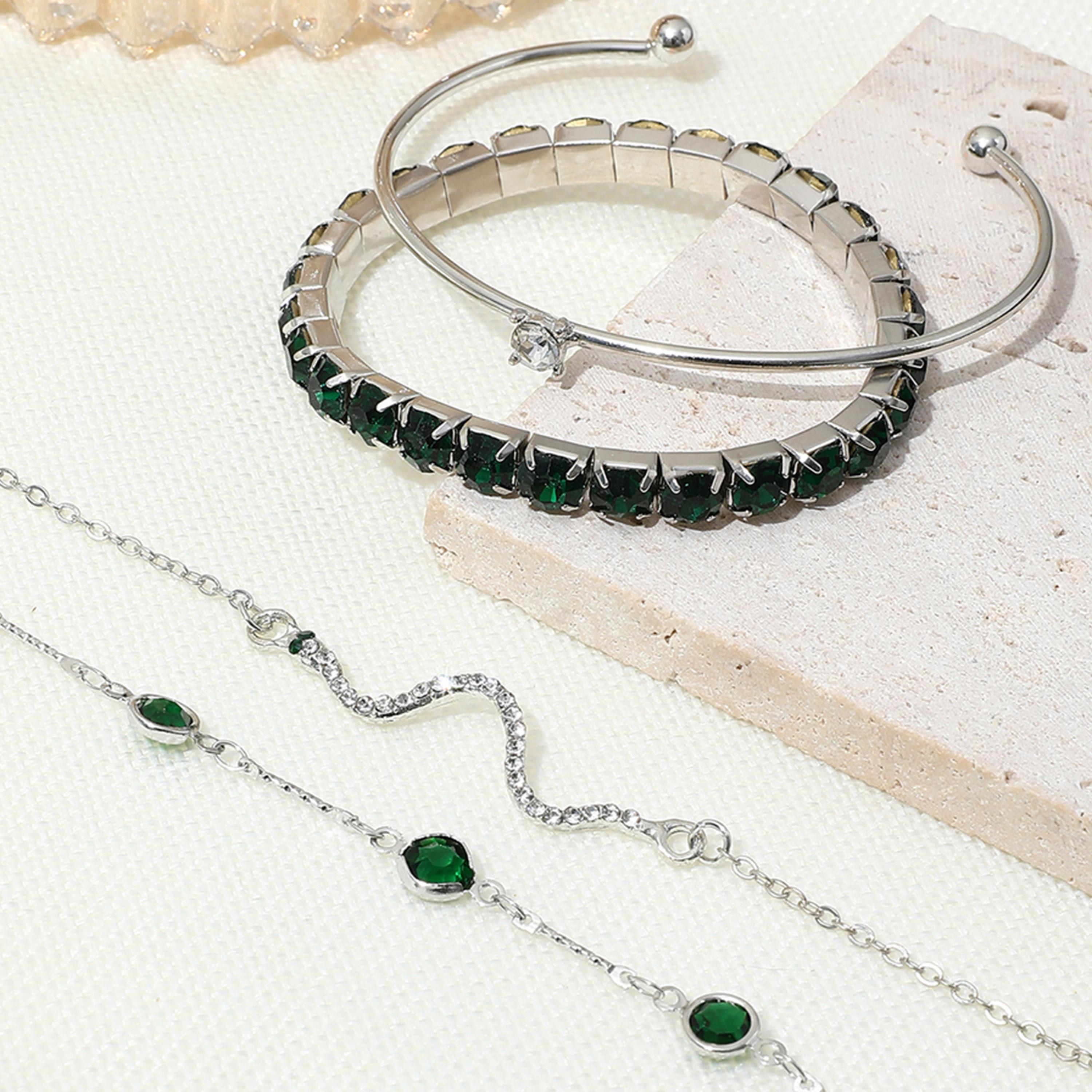 تيك تو - مجموعة من 4 أساور مزخرفة-women-watchesandjewellery-jewellery-banglesandbracelets-image-6