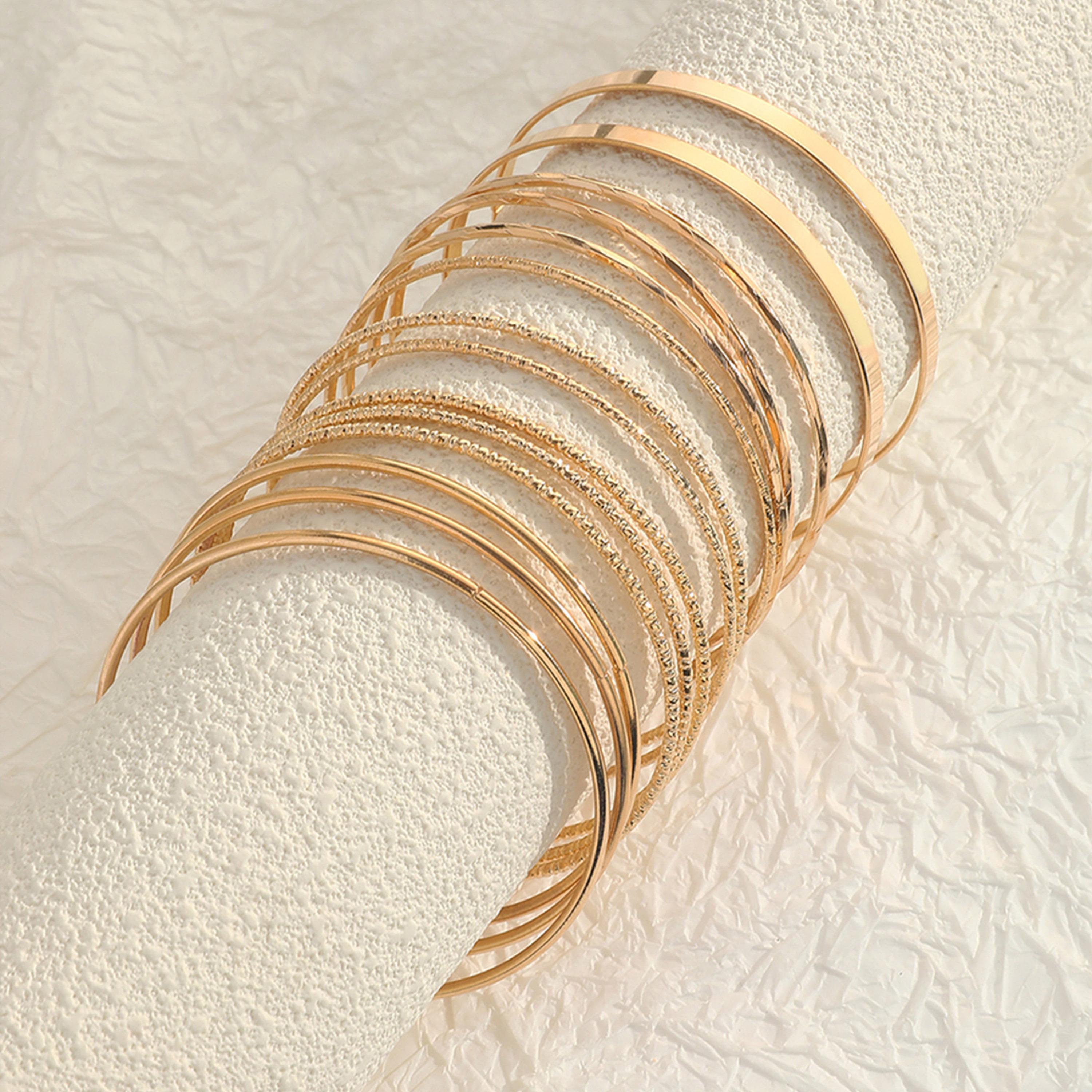 Take Two Women  Set of 14 - Gold Tone Bangles-women-watchesandjewellery-jewellery-banglesandbracelets-image-5