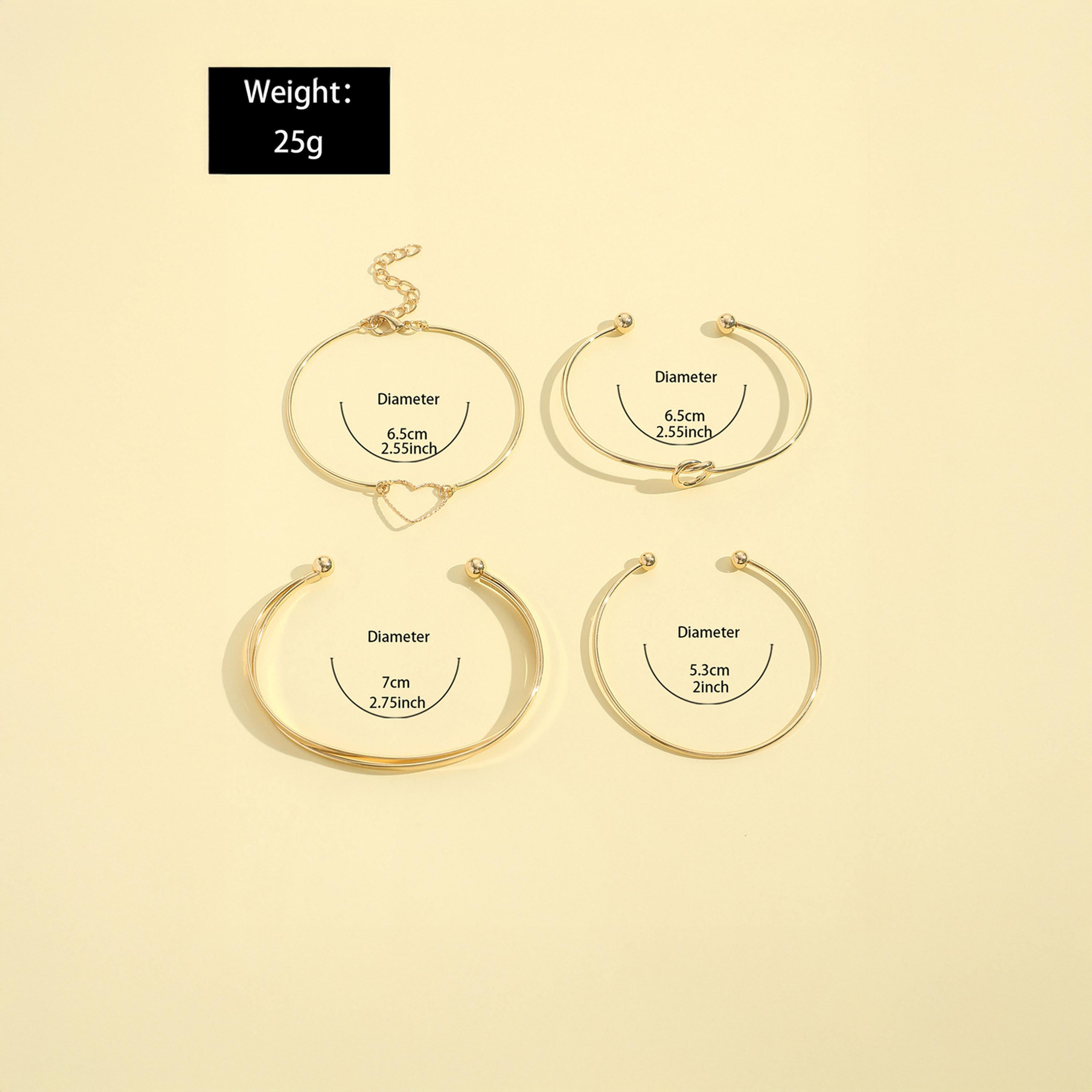 تيك تو - مجموعة من 4 أساور متنوعة-women-watchesandjewellery-jewellery-banglesandbracelets-image-3
