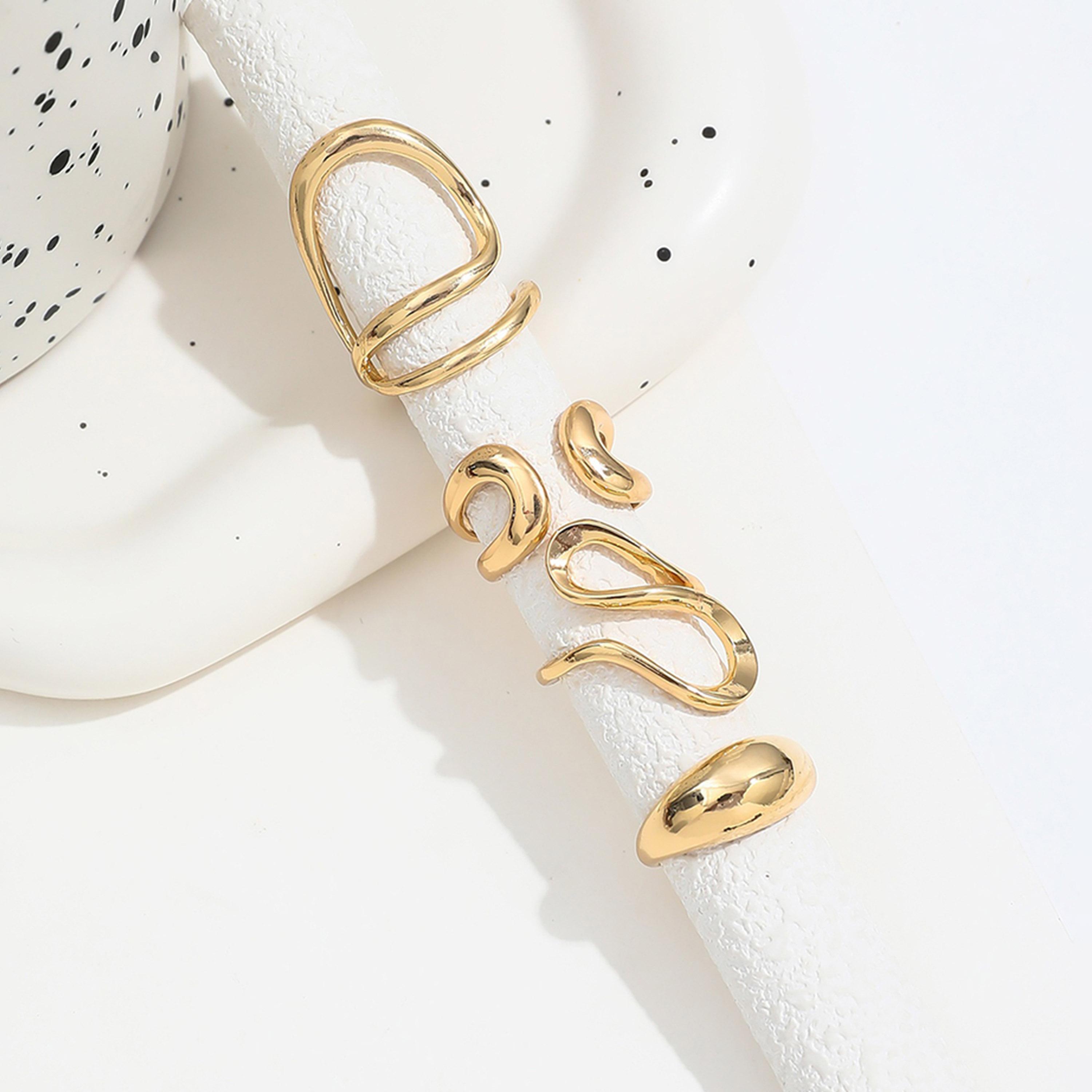Take Two Set of 4 - Gold Tone Wrap Statement Rings-women-watchesandjewellery-jewellery-rings-image-3