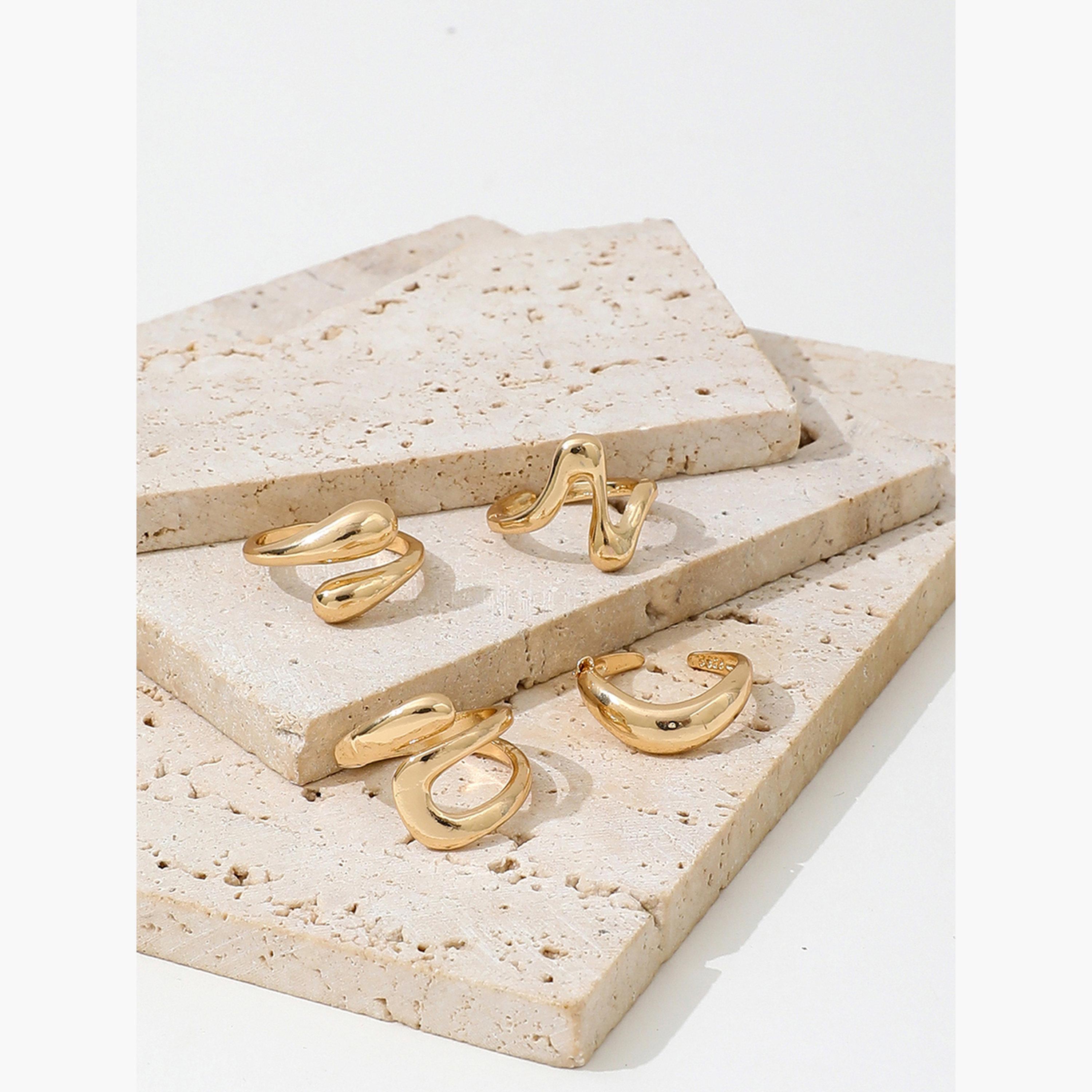 Take Two Women  Set of 4 - Gold Tone Statement Rings-women-watchesandjewellery-jewellery-rings-image-5