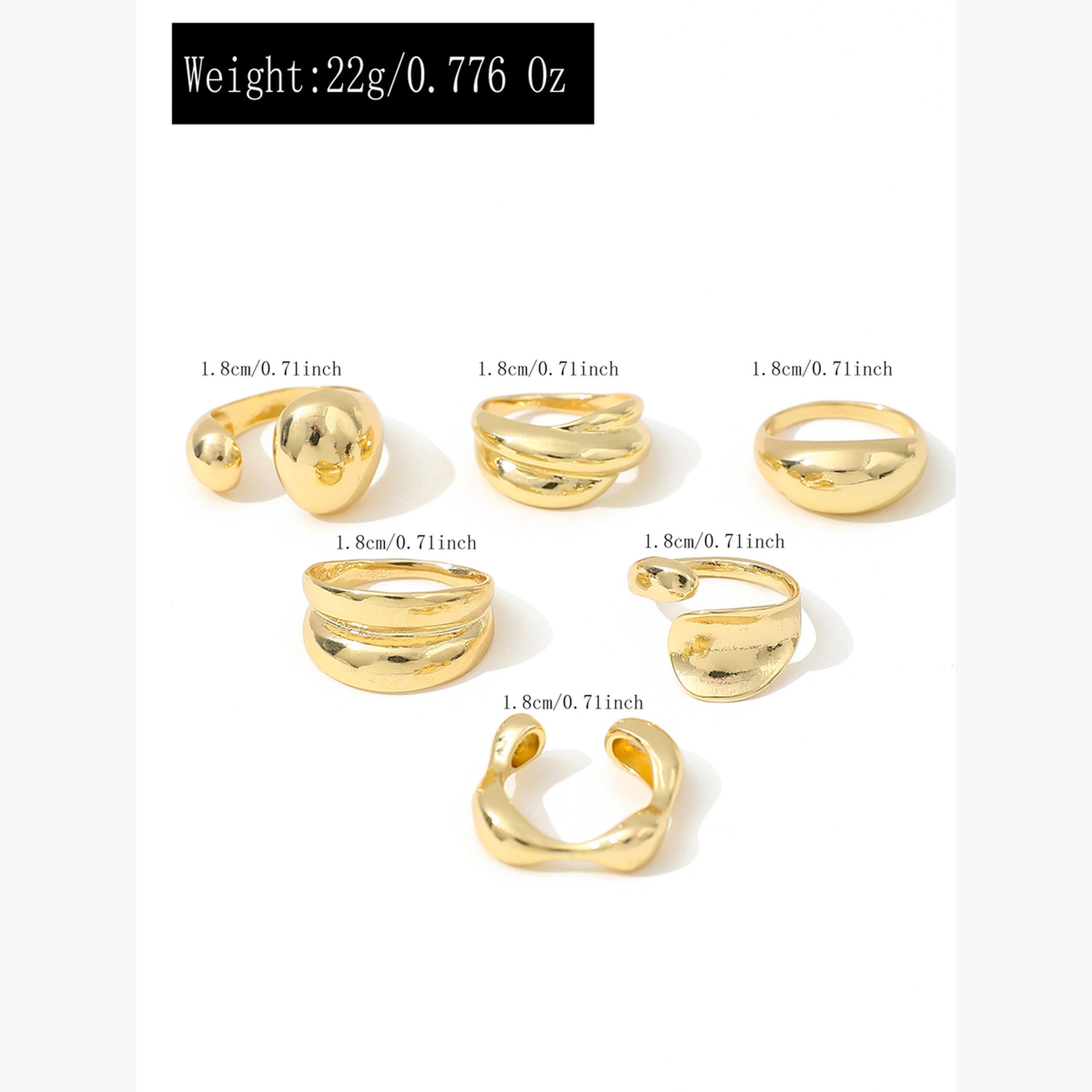 Take Two Women  Set of 6 - Assorted Chunky Rings-women-watchesandjewellery-jewellery-rings-image-6
