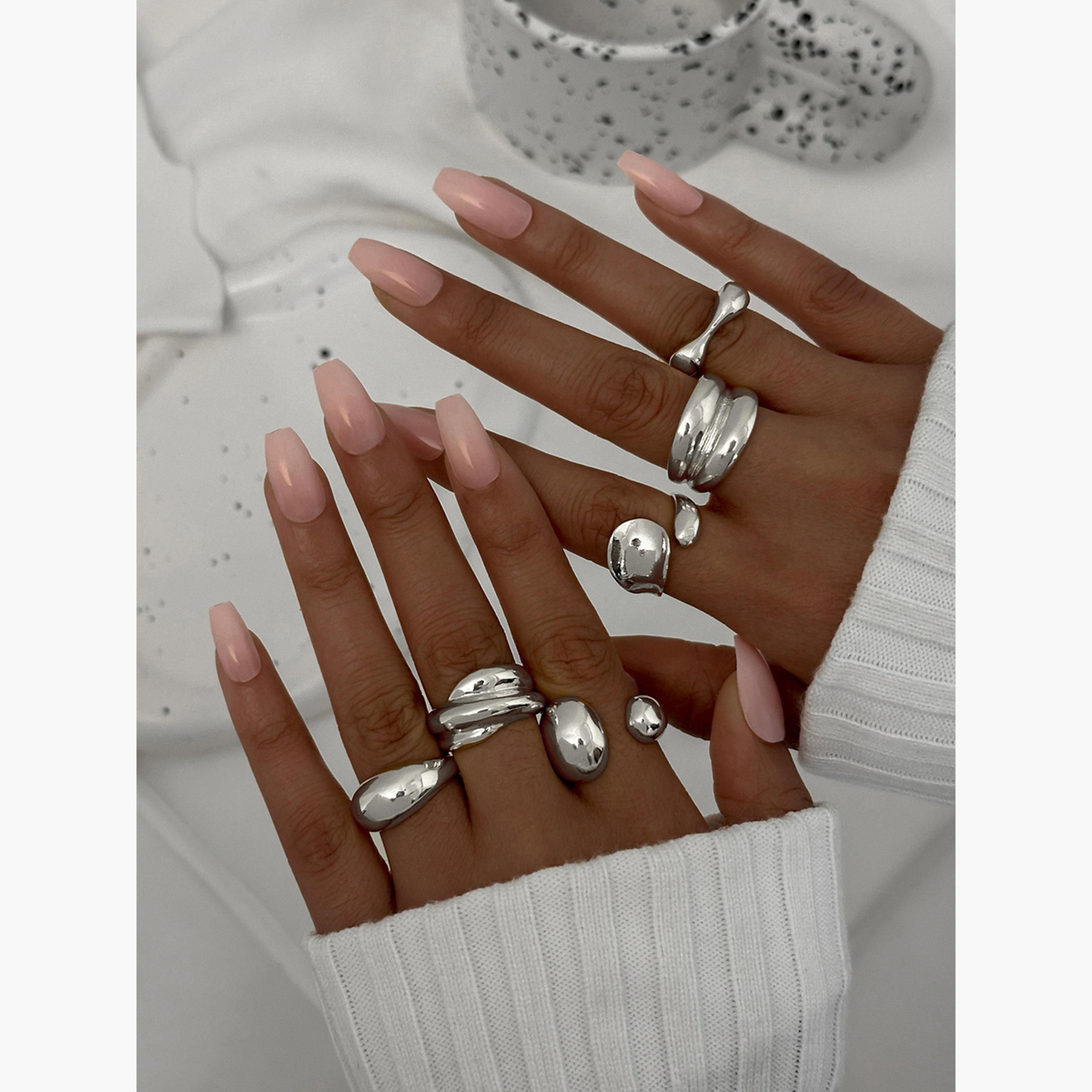 Take Two Women  Set of 6 - Assorted Chunky Rings-women-watchesandjewellery-jewellery-rings-image-2