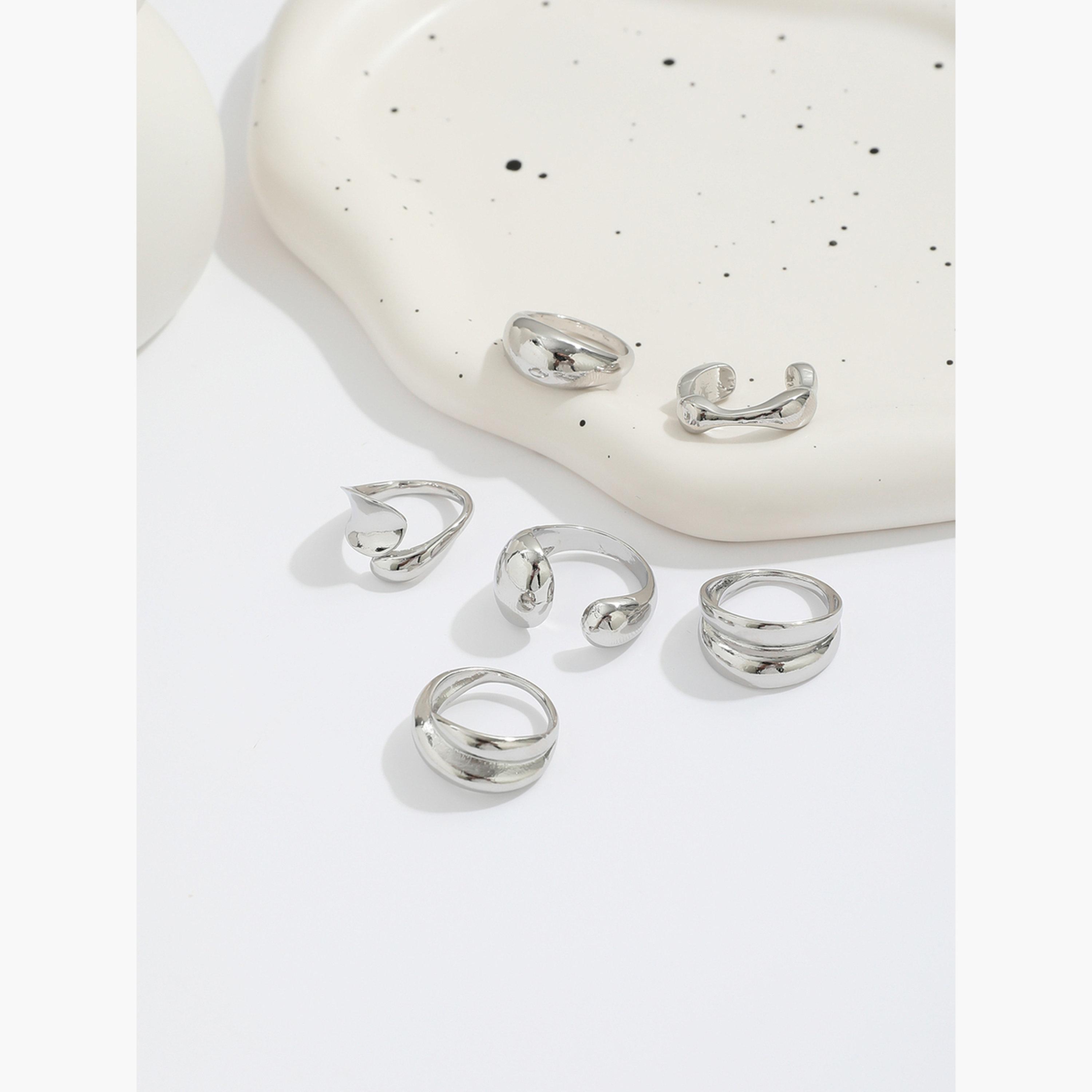 Take Two Women  Set of 6 - Assorted Chunky Rings-women-watchesandjewellery-jewellery-rings-image-3