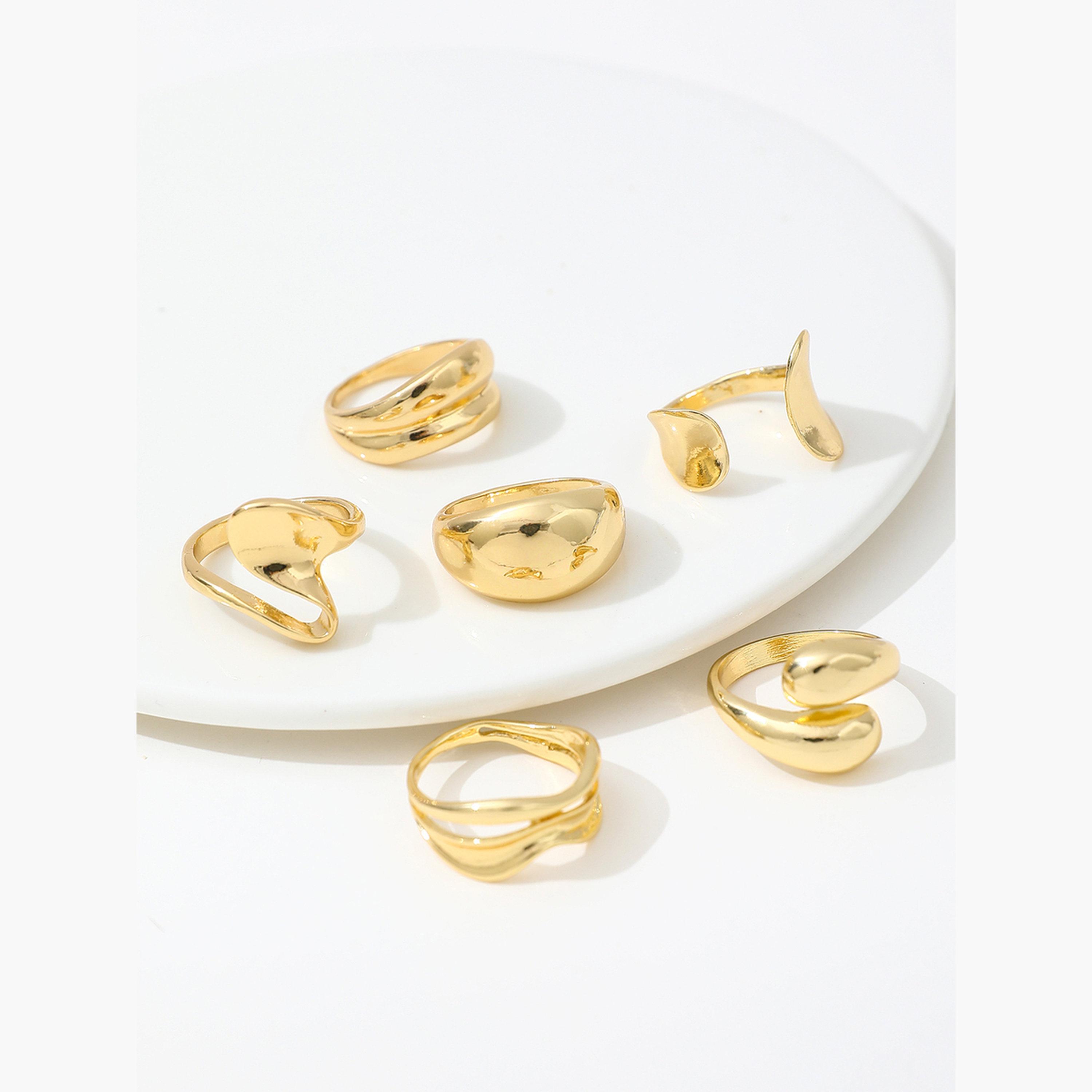 Take Two Women  Set of 6 - Assorted Chunky Rings-women-watchesandjewellery-jewellery-rings-image-1