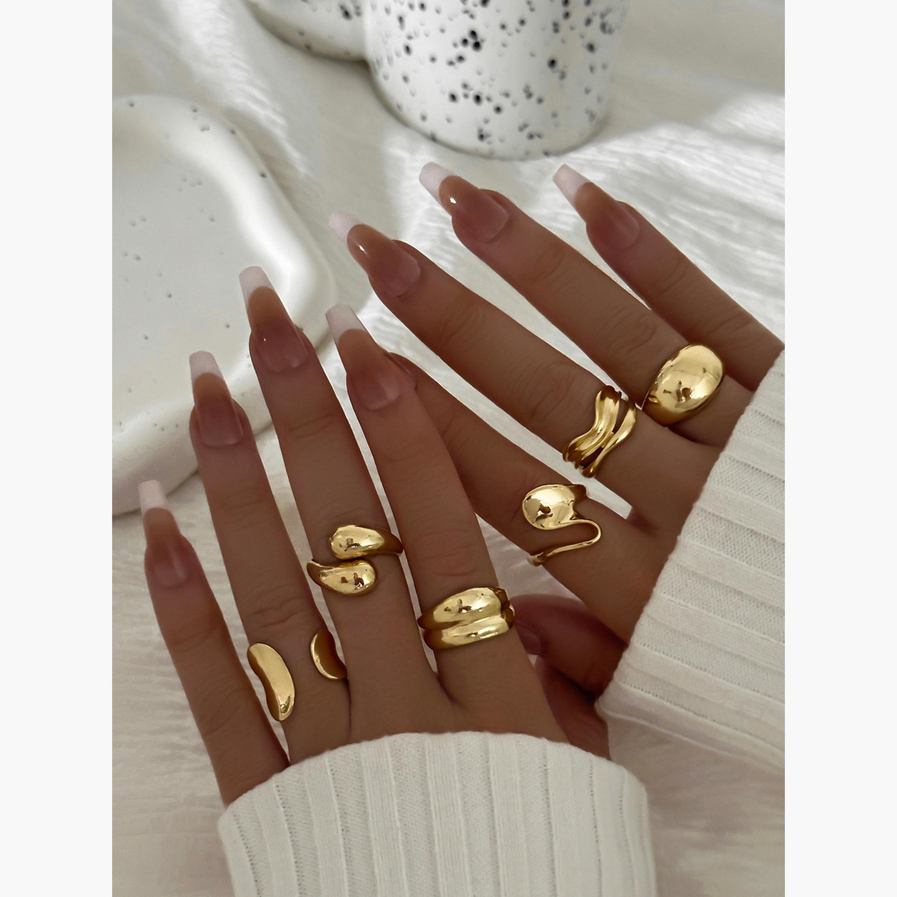 Take Two Women  Set of 6 - Assorted Chunky Rings-women-watchesandjewellery-jewellery-rings-image-2