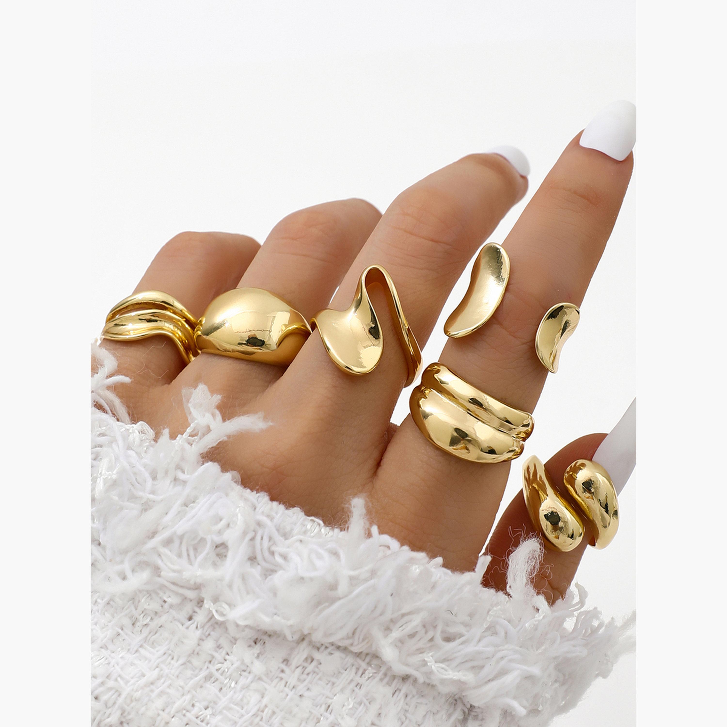 Take Two Women  Set of 6 - Assorted Chunky Rings-women-watchesandjewellery-jewellery-rings-image-3