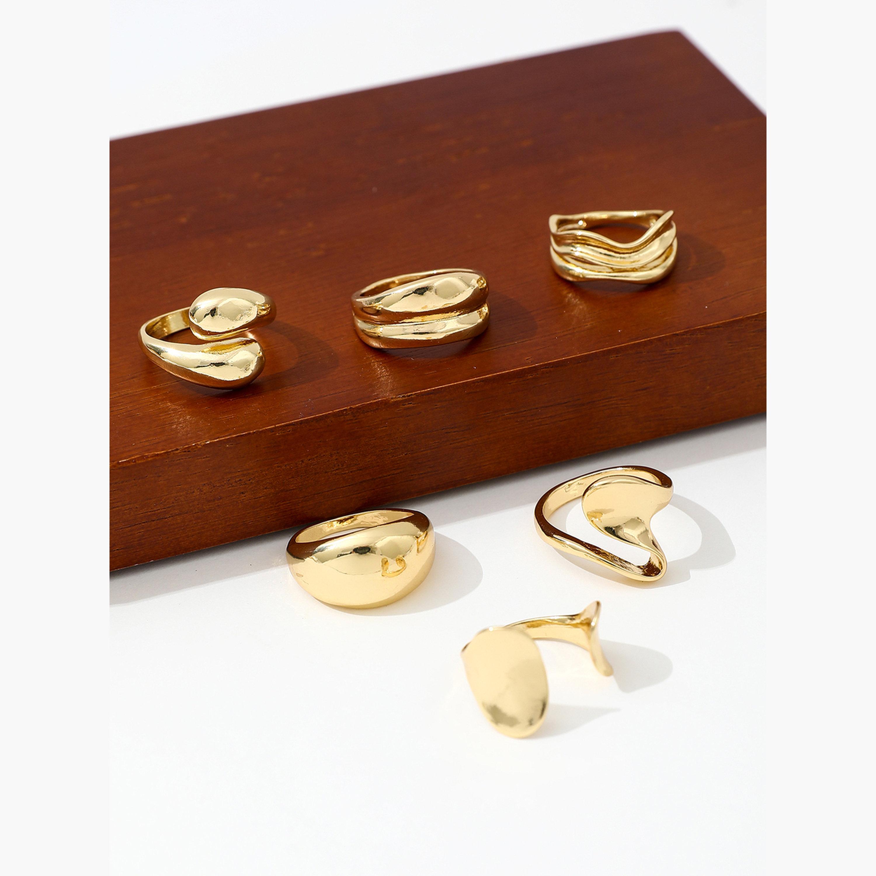 Take Two Women  Set of 6 - Assorted Chunky Rings-women-watchesandjewellery-jewellery-rings-image-4