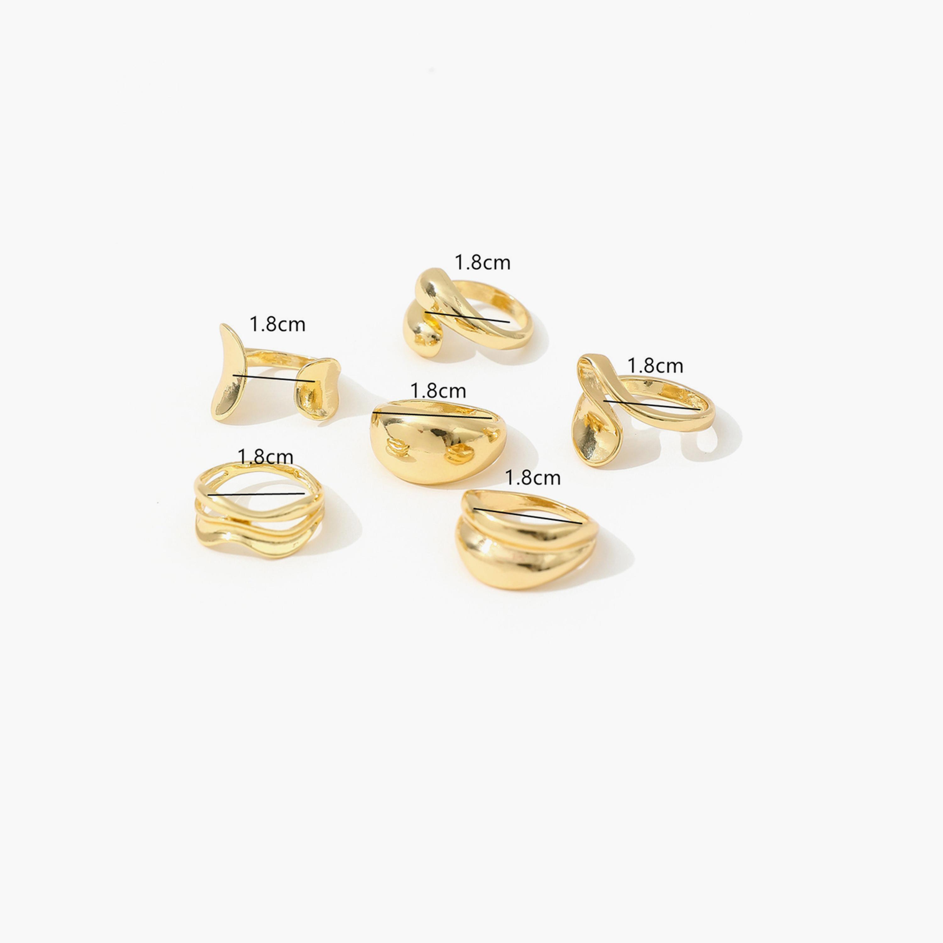 Take Two Women  Set of 6 - Assorted Chunky Rings-women-watchesandjewellery-jewellery-rings-image-5