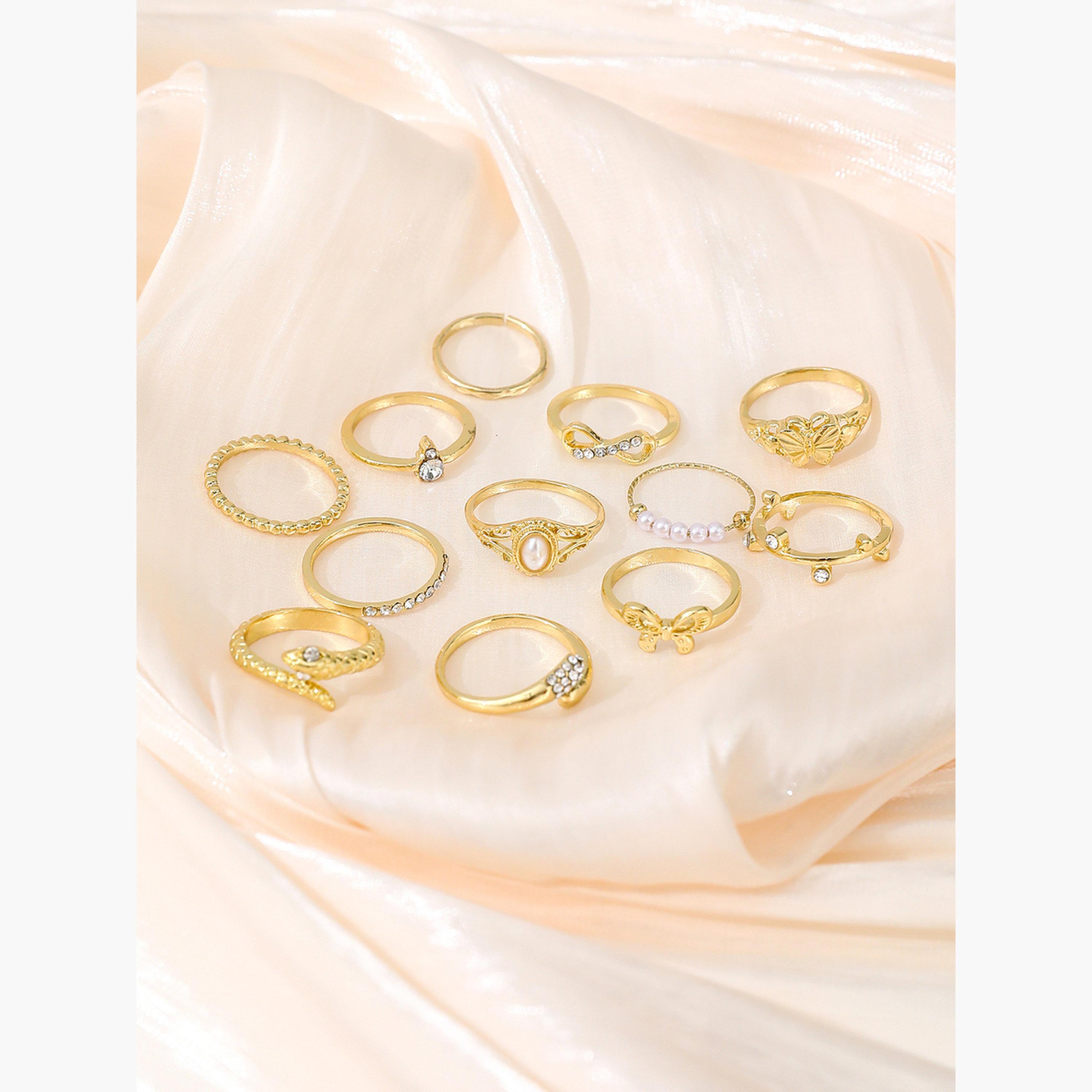 Take Two Women  Set of 12 - Embellished Rings-women-watchesandjewellery-jewellery-rings-image-6