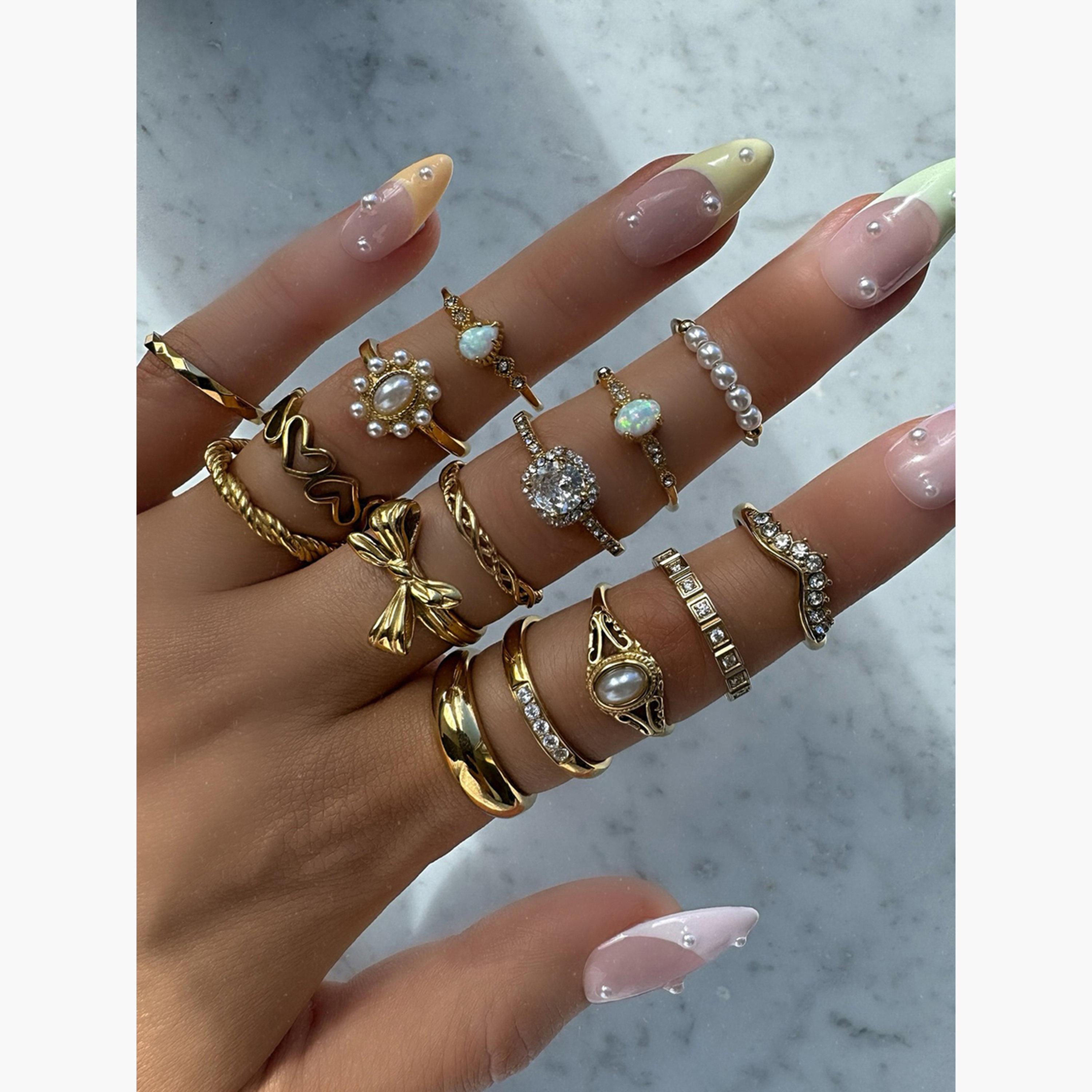 Take Two Women  Set of 15 - Embellished Rings-women-watchesandjewellery-jewellery-rings-image-3