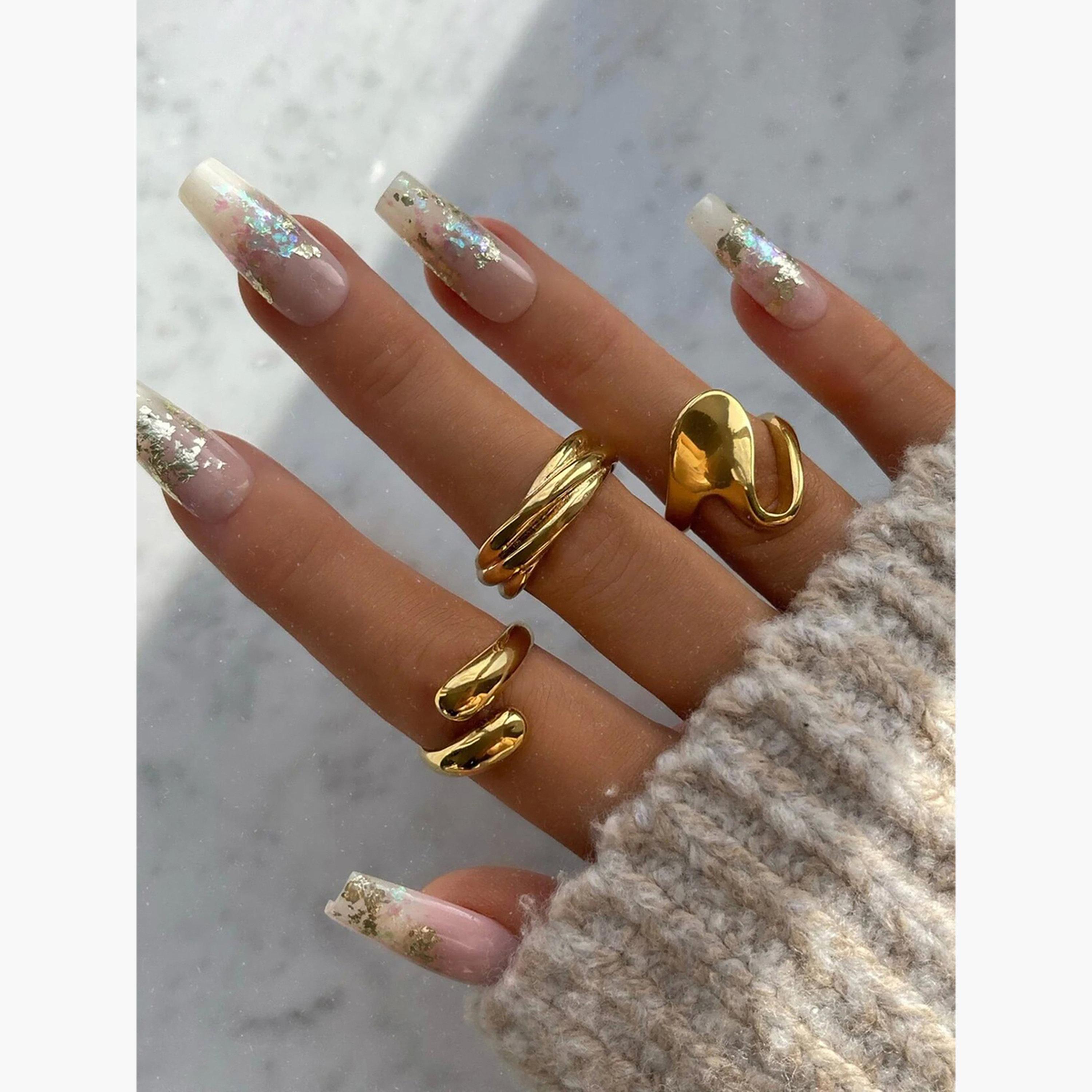 Take Two Women  Set of 3 - Textured Rings-women-watchesandjewellery-jewellery-rings-image-2