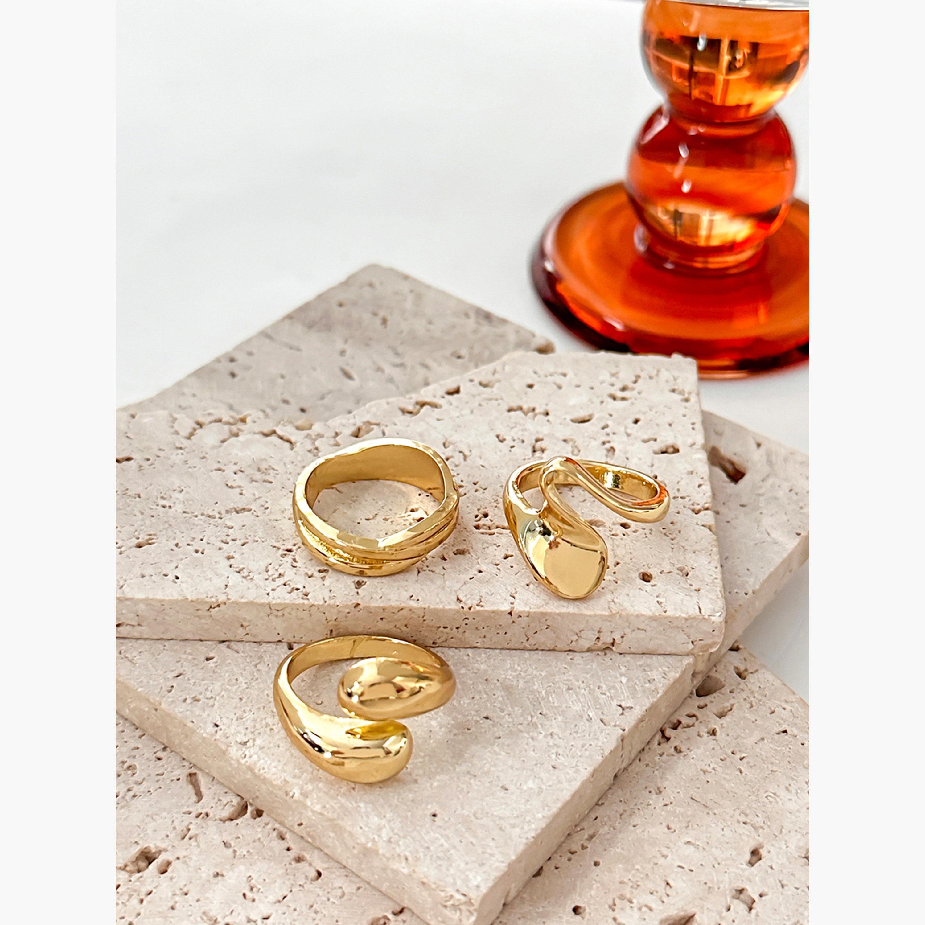 Take Two Women  Set of 3 - Textured Rings-women-watchesandjewellery-jewellery-rings-image-4