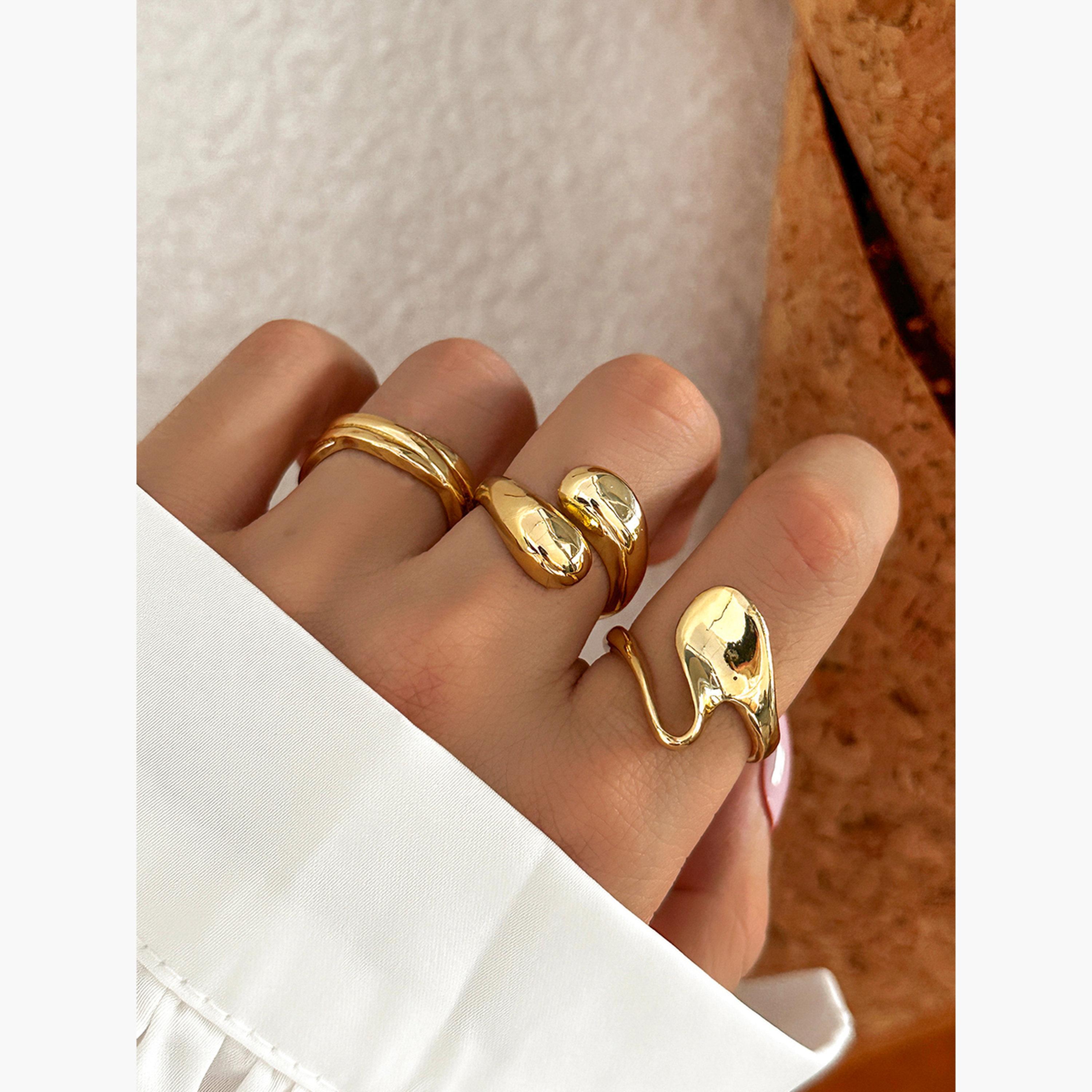 Take Two Women  Set of 3 - Textured Rings-women-watchesandjewellery-jewellery-rings-image-6