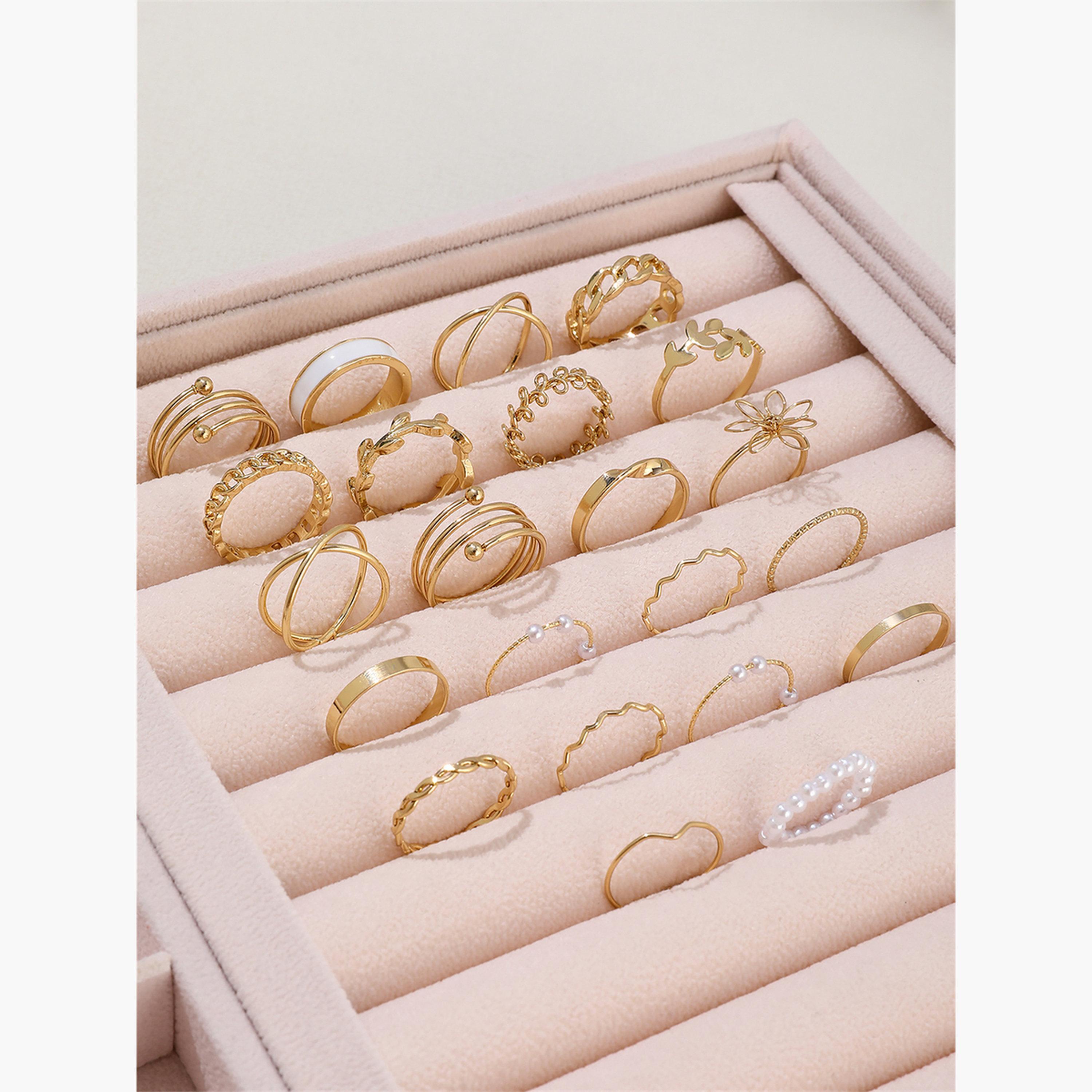 Take Two Women  Set of 22 - Faux Pearl Accent Rings-women-watchesandjewellery-jewellery-rings-image-6