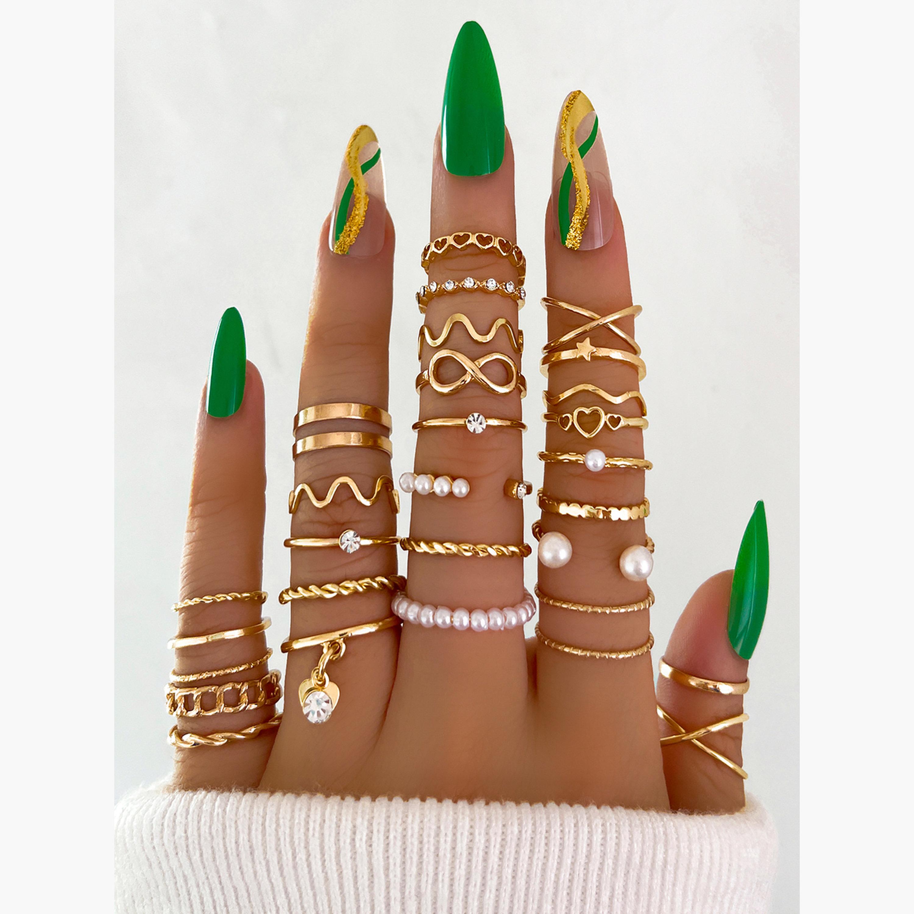 Take Two Women  Set of 28 - Assorted Embellished Rings-women-watchesandjewellery-jewellery-rings-image-2