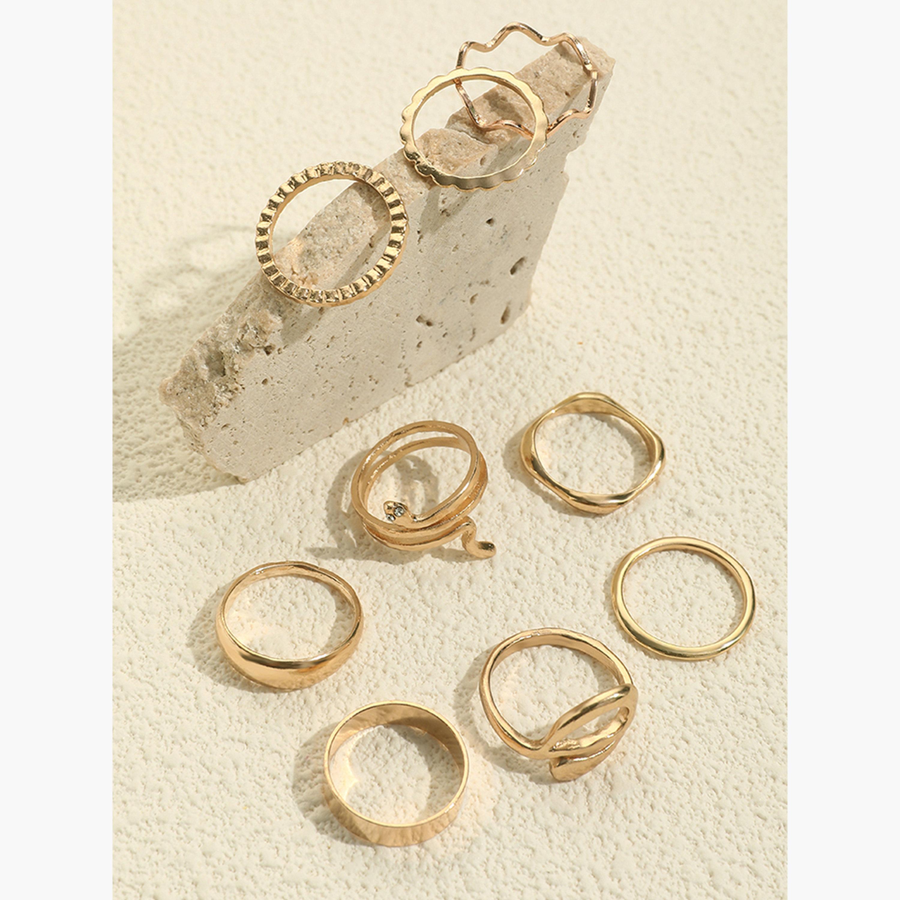 Take Two Women  Set of 9 - Assorted Stackable Rings-women-watchesandjewellery-jewellery-rings-image-1
