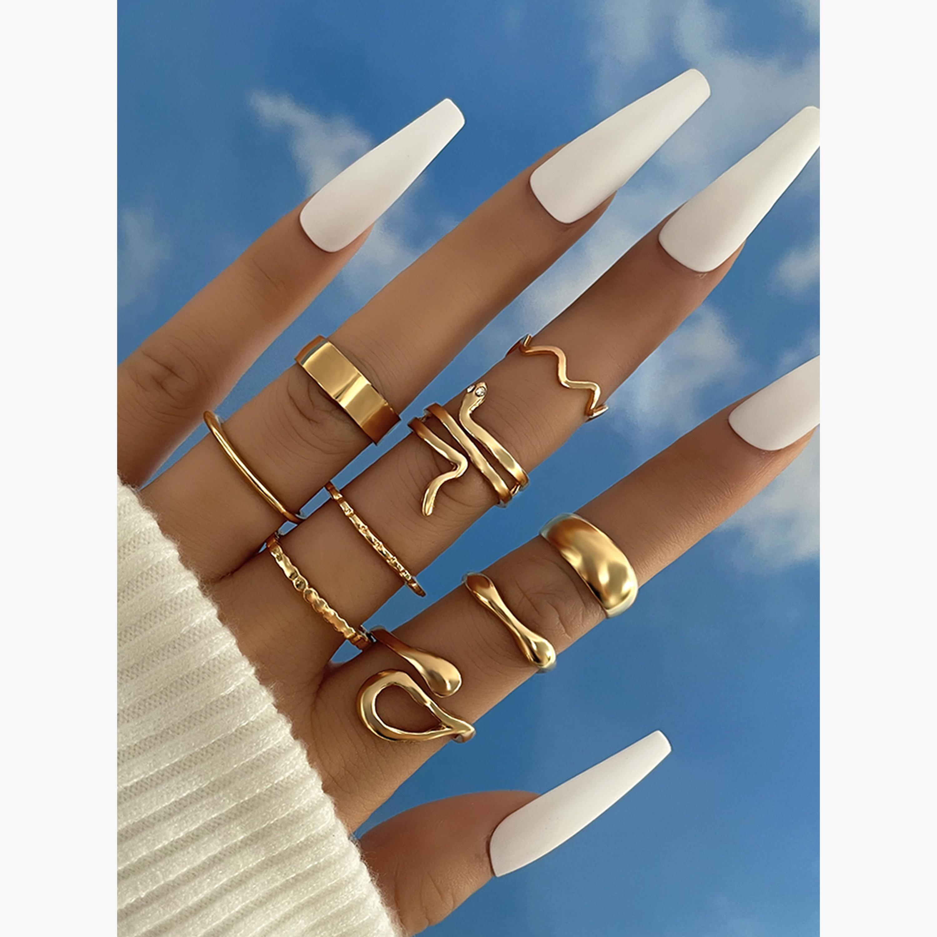 Take Two Women  Set of 9 - Assorted Stackable Rings-women-watchesandjewellery-jewellery-rings-image-2