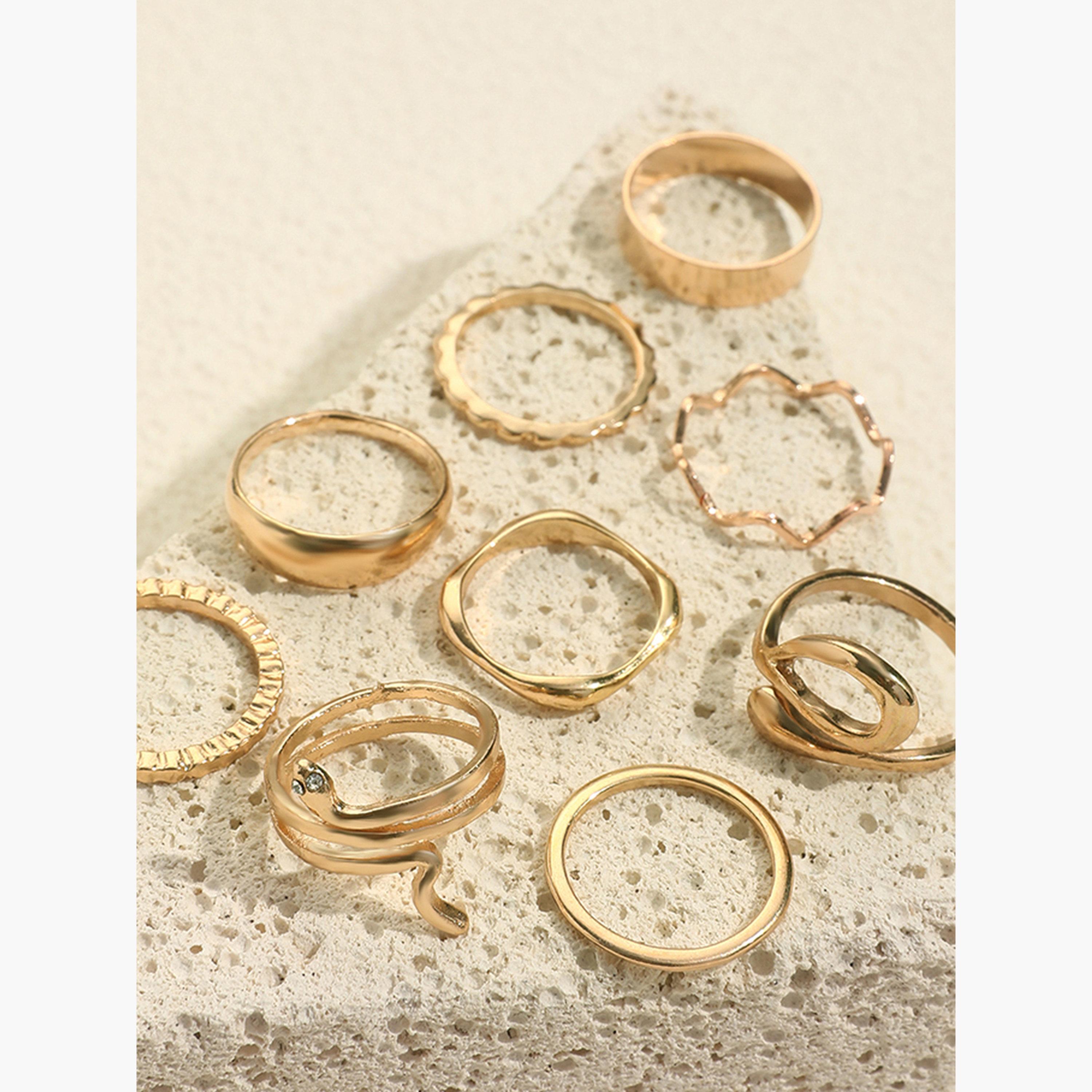 Take Two Women  Set of 9 - Assorted Stackable Rings-women-watchesandjewellery-jewellery-rings-image-4