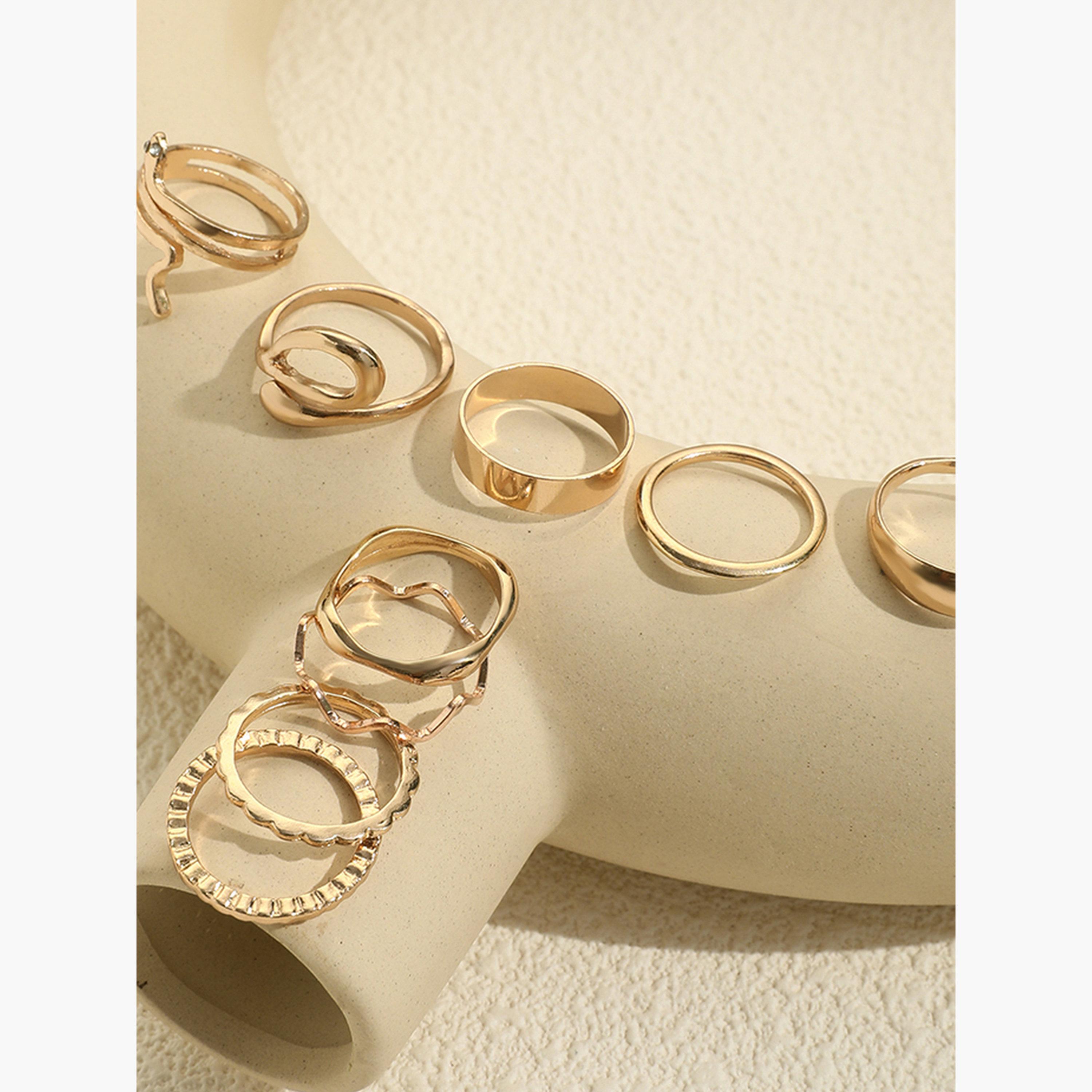 Take Two Women  Set of 9 - Assorted Stackable Rings-women-watchesandjewellery-jewellery-rings-image-6