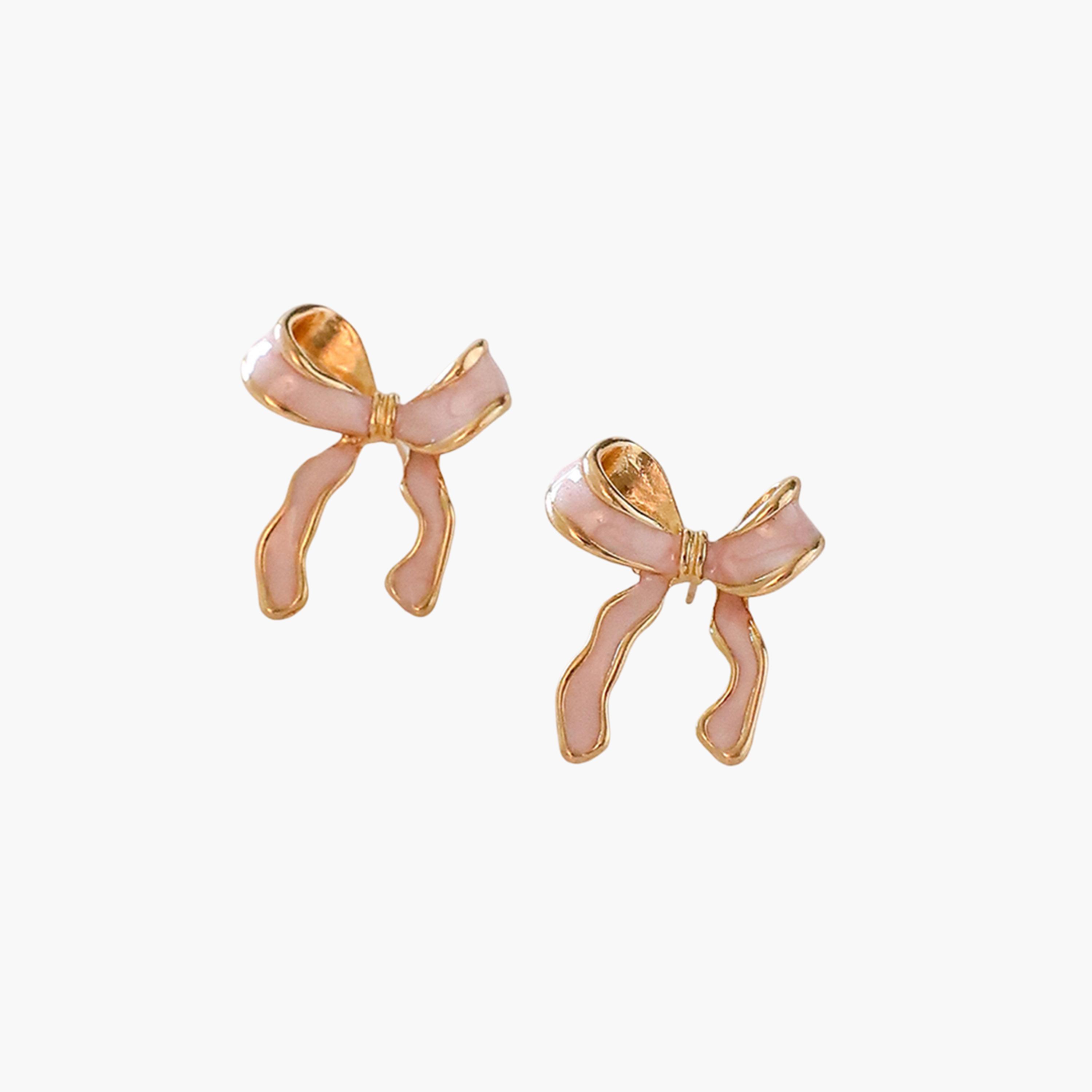 تيك تو - أقراط مزينة بفيونكة-women-watchesandjewellery-jewellery-earrings-image-4