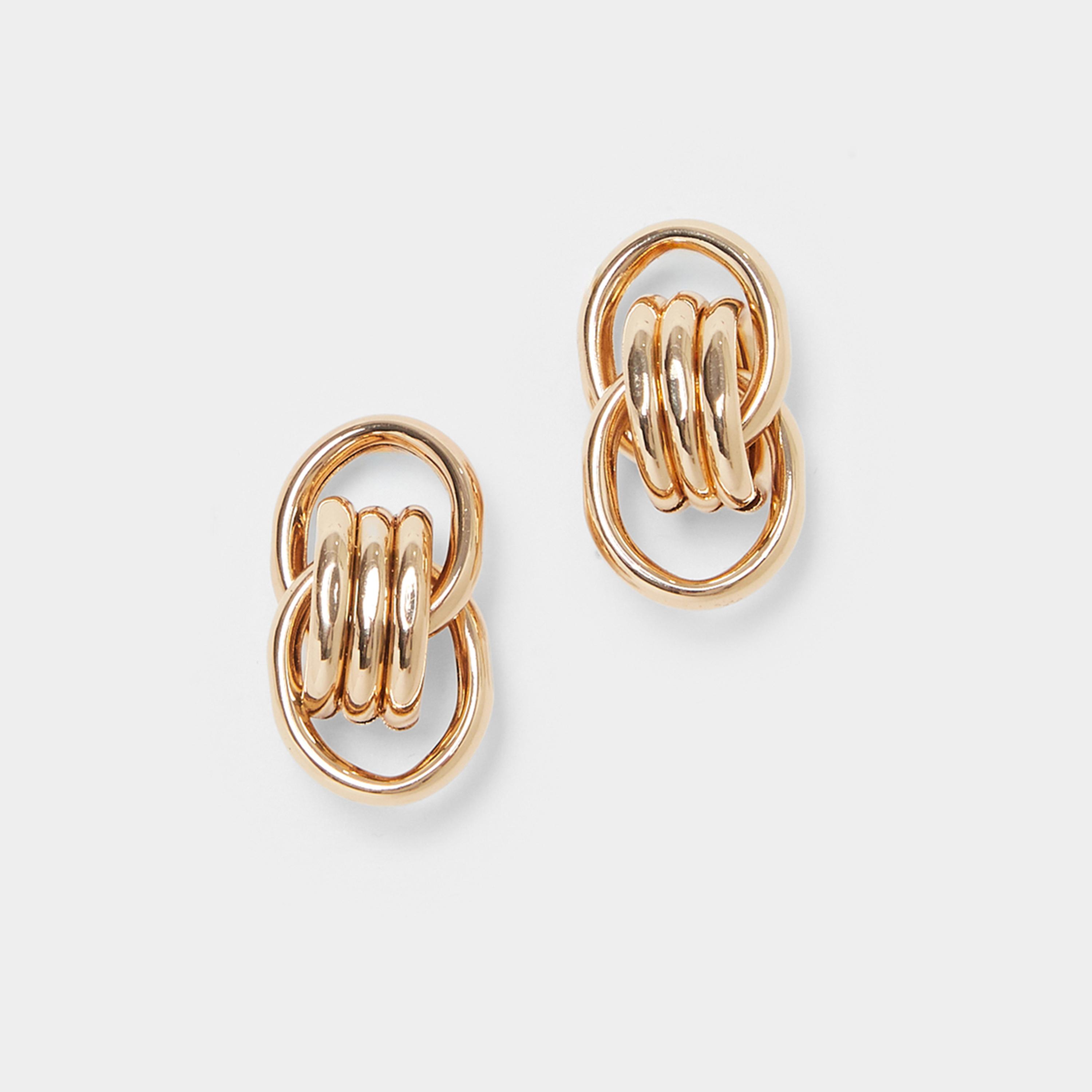 ستايلي - أقراط ذهبية متدلية-women-watchesandjewellery-jewellery-earrings-image-1