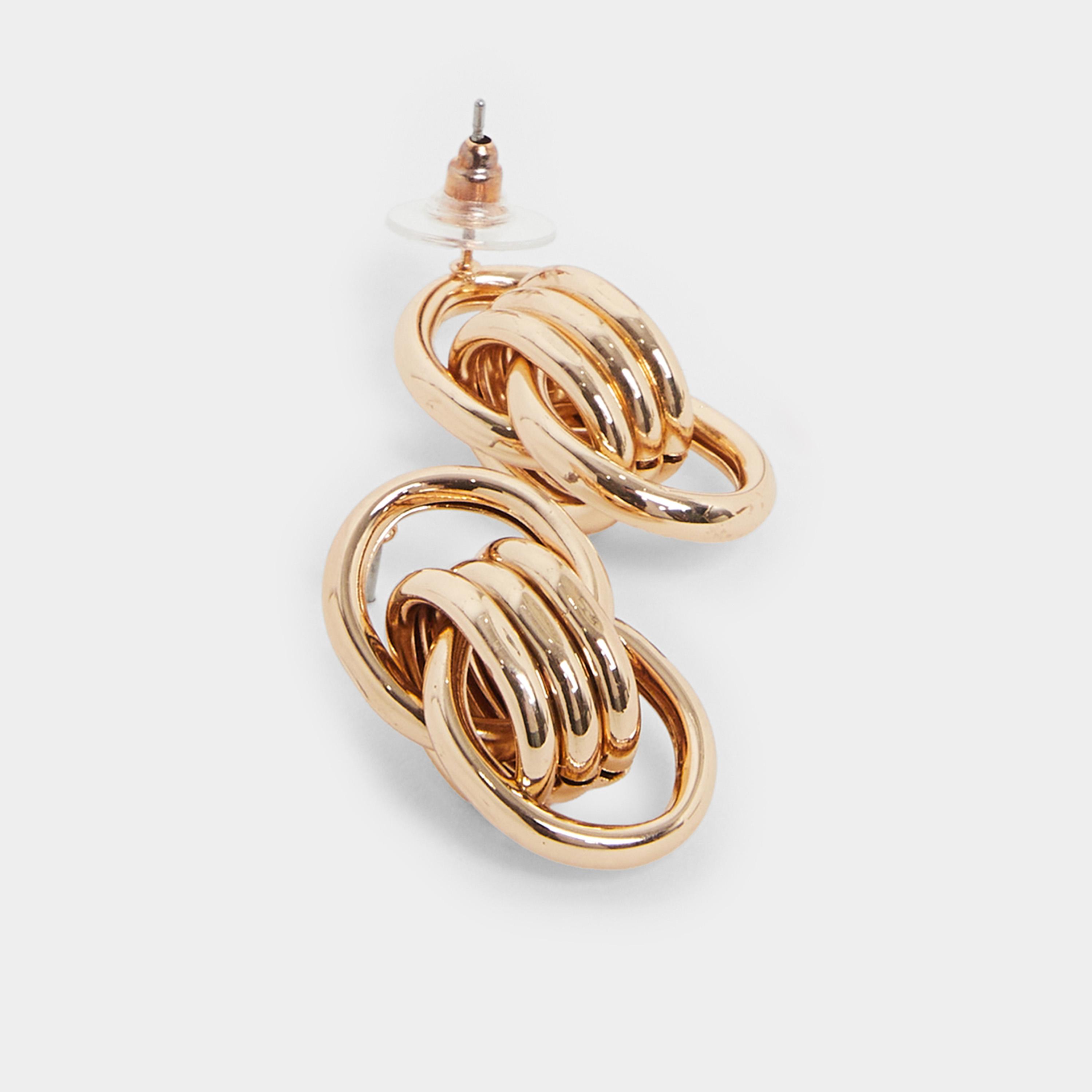 ستايلي - أقراط ذهبية متدلية-women-watchesandjewellery-jewellery-earrings-image-3