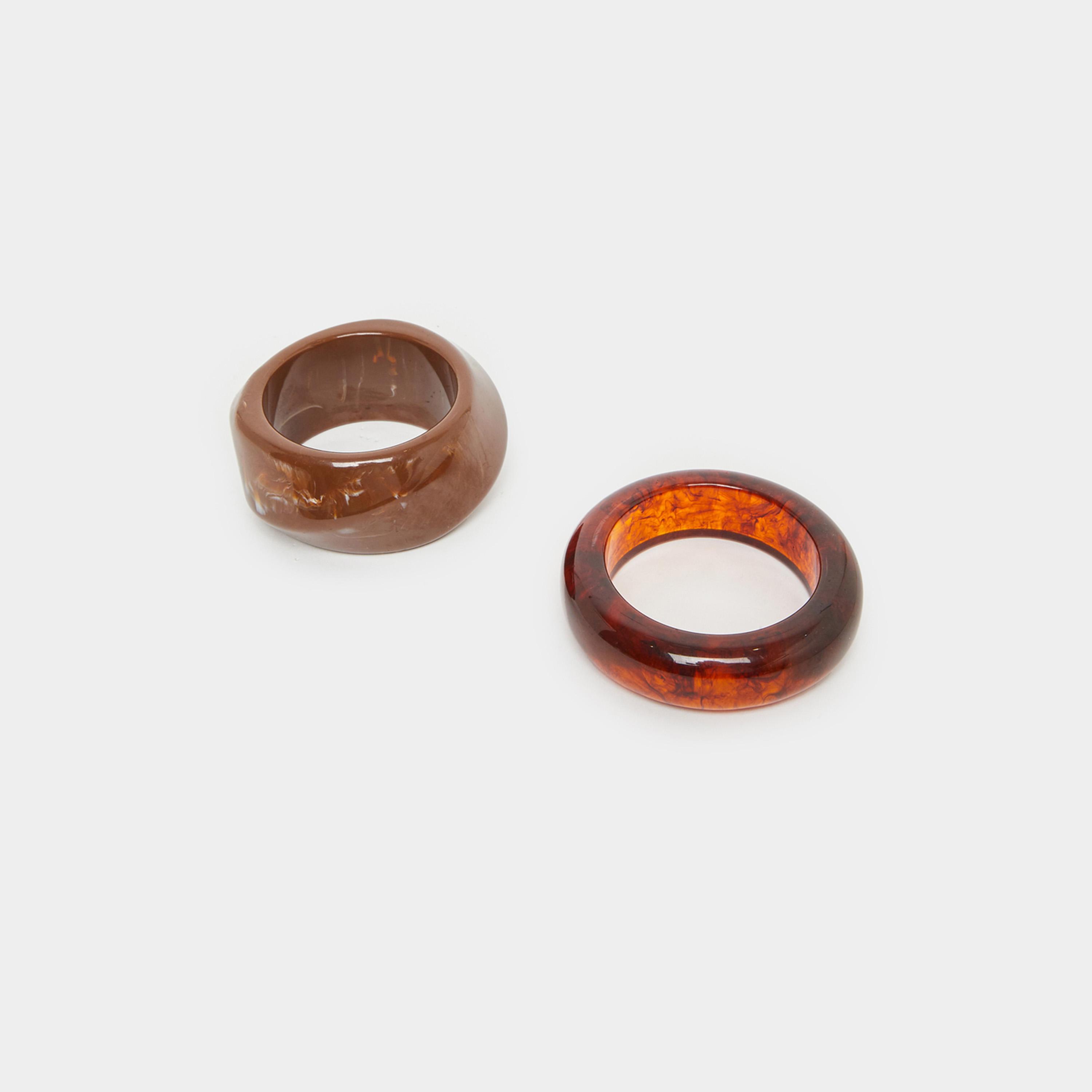 Styli Set of 2 - Chic Brown Bangle Bracelets-women-watchesandjewellery-jewellery-banglesandbracelets-image-1
