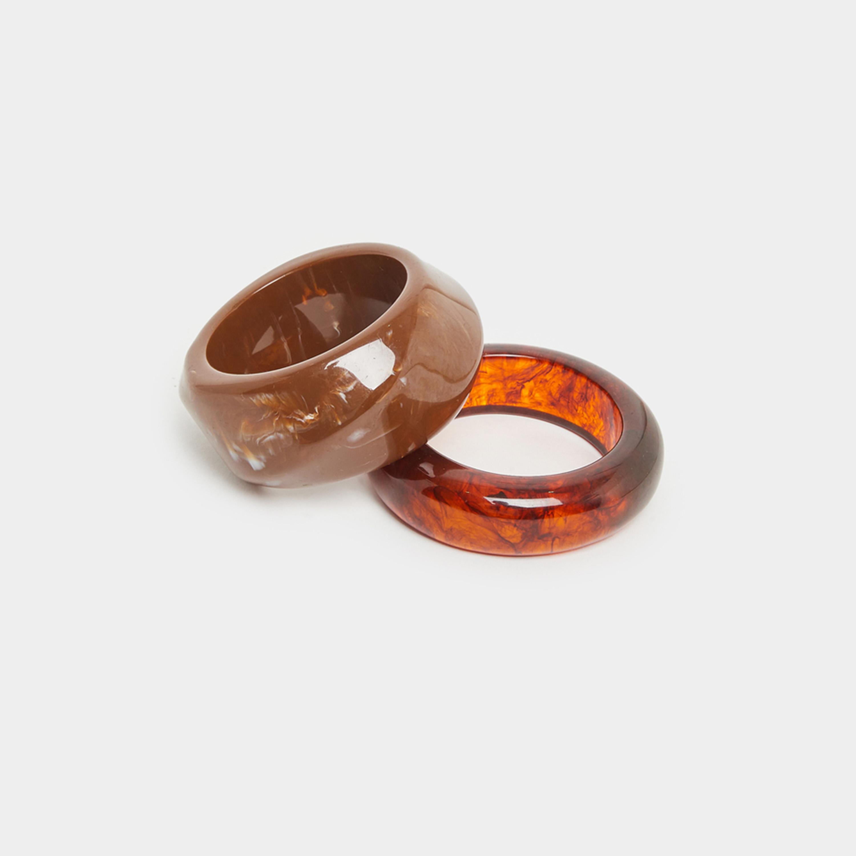 Styli Set of 2 - Chic Brown Bangle Bracelets-women-watchesandjewellery-jewellery-banglesandbracelets-image-3