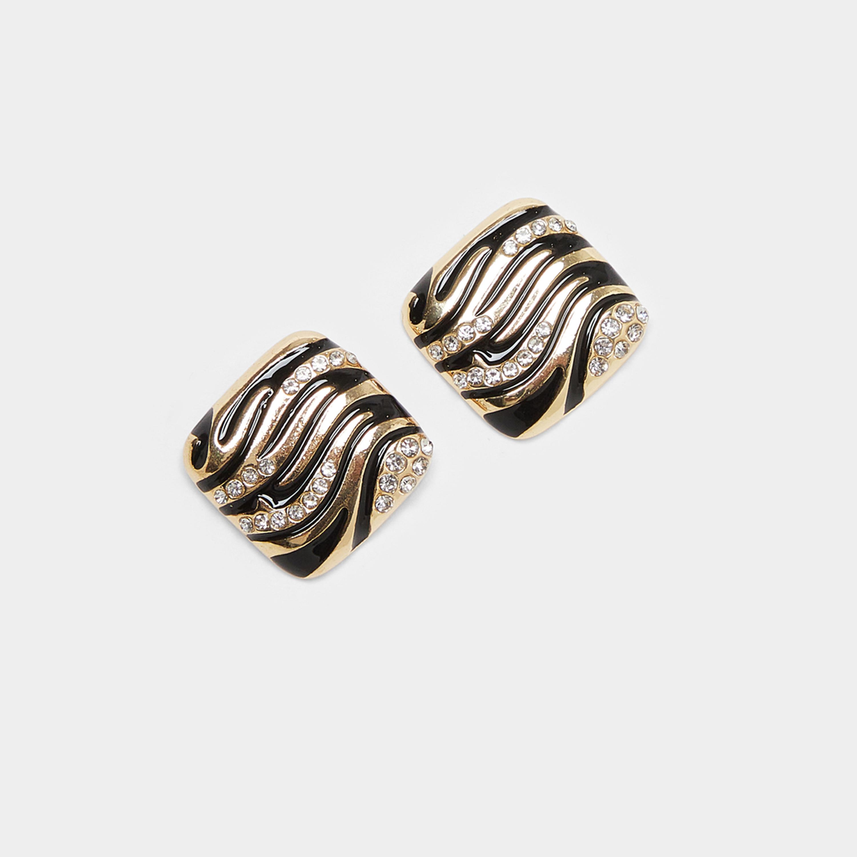 Styli Embellished Square Shaped Dangle Earrings-women-watchesandjewellery-jewellery-earrings-image-1