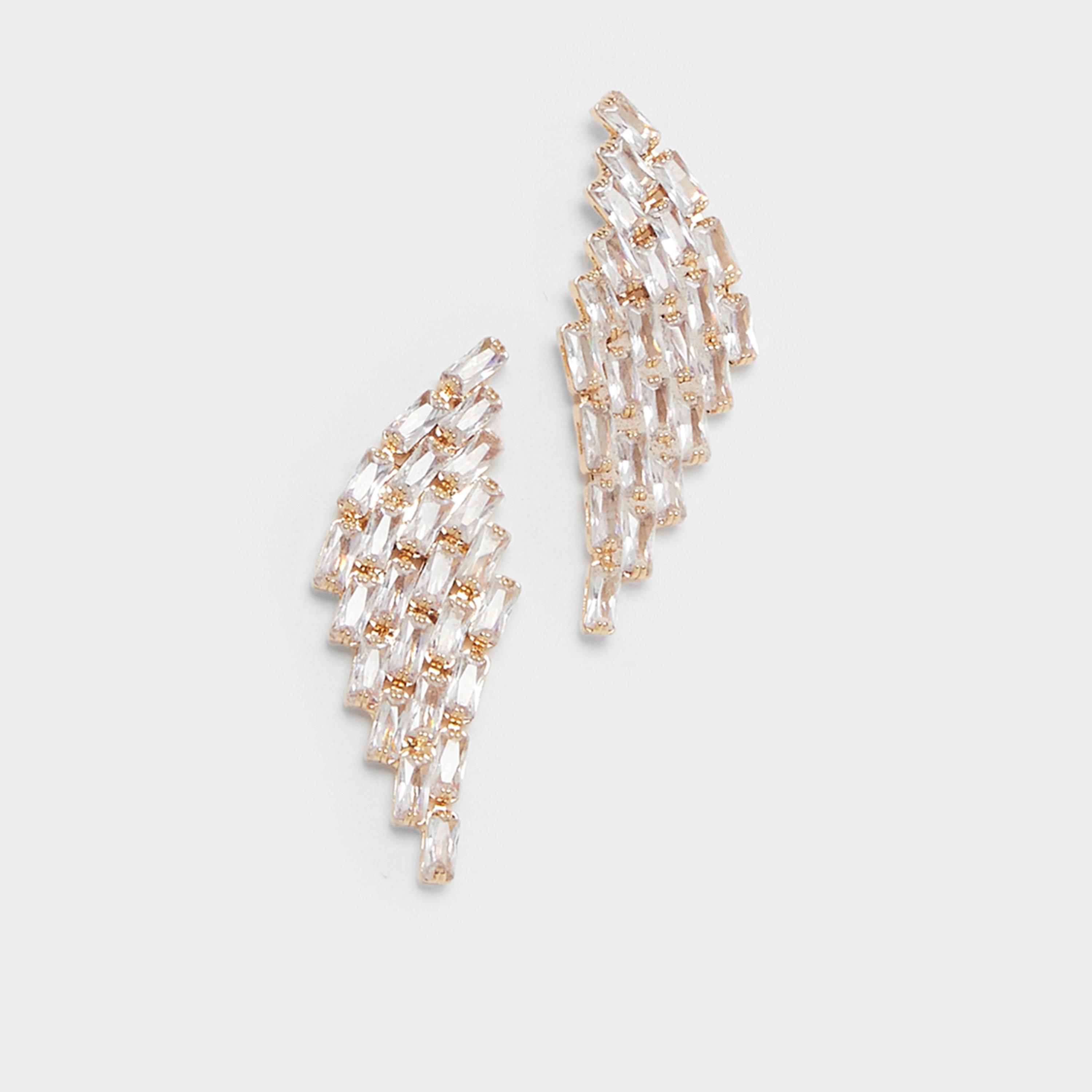 Styli Embellished Diamond Shaped Dangle Earrings-women-watchesandjewellery-jewellery-earrings-image-1