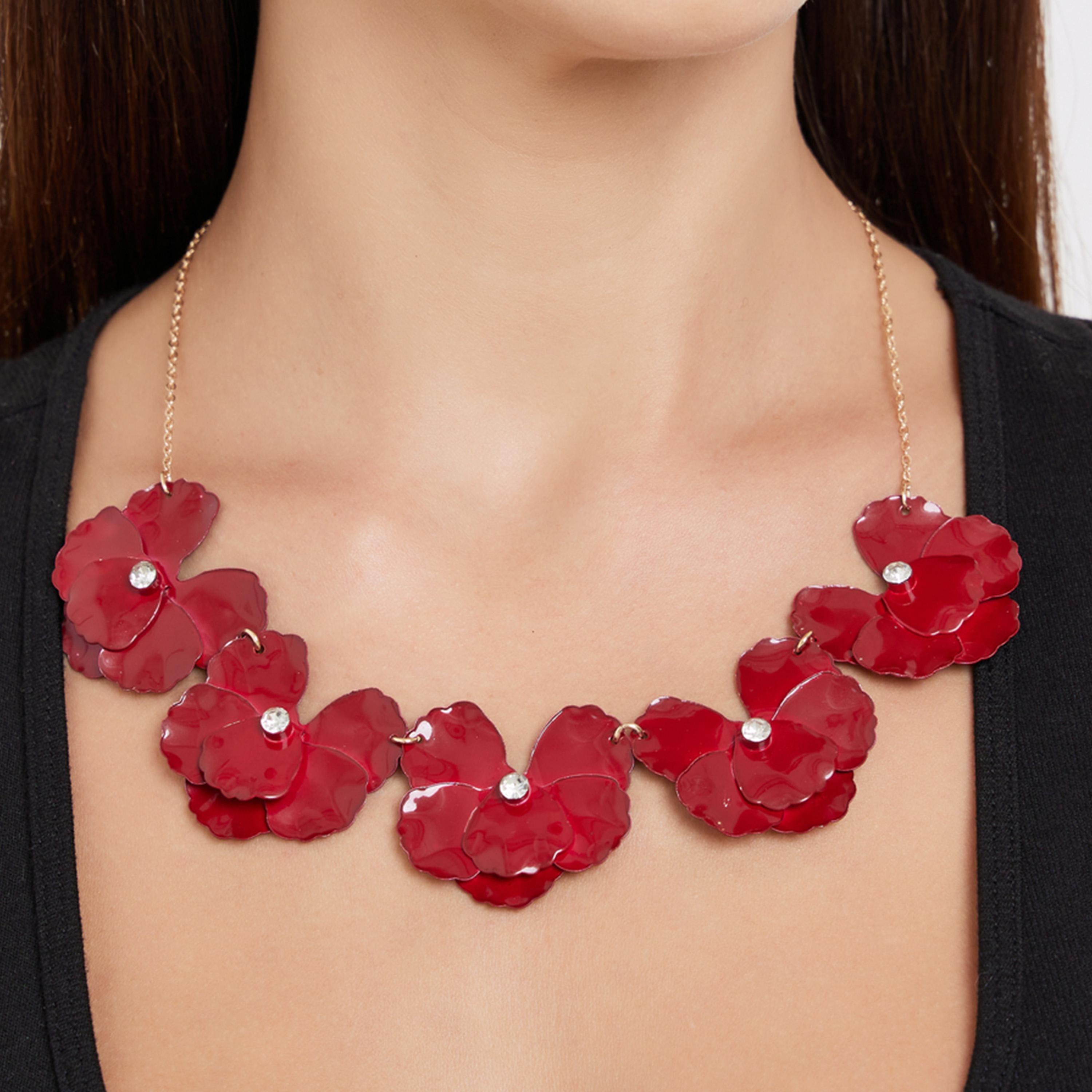 ستايلي - قلادة زهرية عريضة-women-watchesandjewellery-jewellery-necklacesandpendants-image-2
