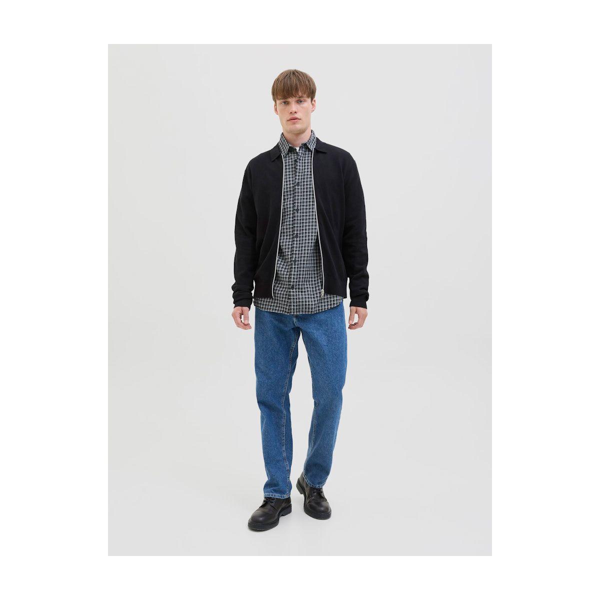 REBEL JREBCALLUM Polo Neck Knitted Cardigan with Full Zip-men-clothing-jacketsandblazers-jackets-image-3