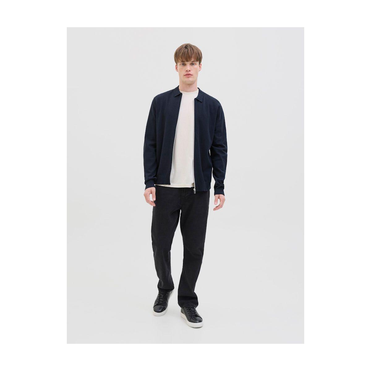كارديجان محبوك بياقة بولو وسحَّاب غلق-men-clothing-jacketsandblazers-jackets-image-3